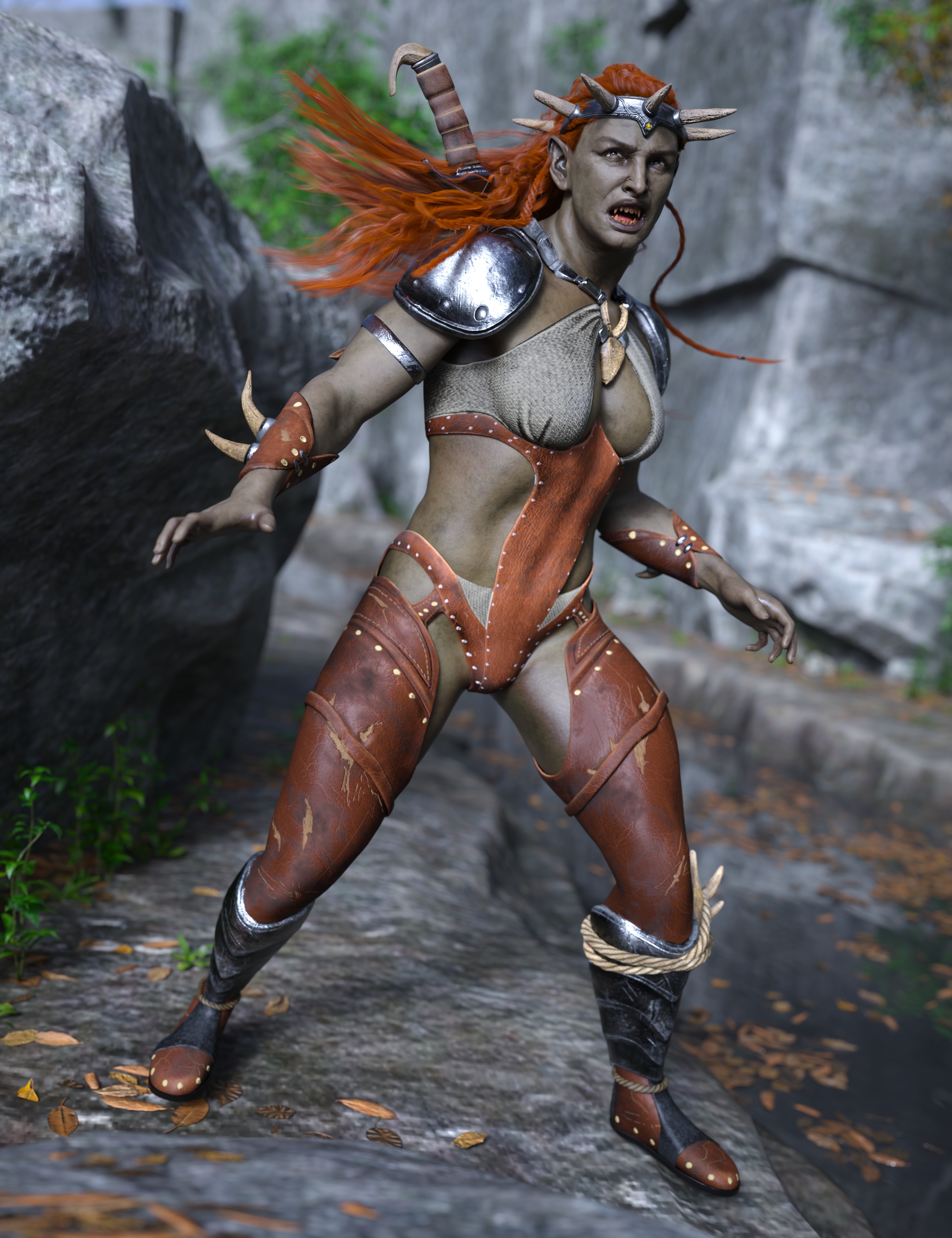 Harin the Orc for Genesis 9 by: , 3D Models by Daz 3D
