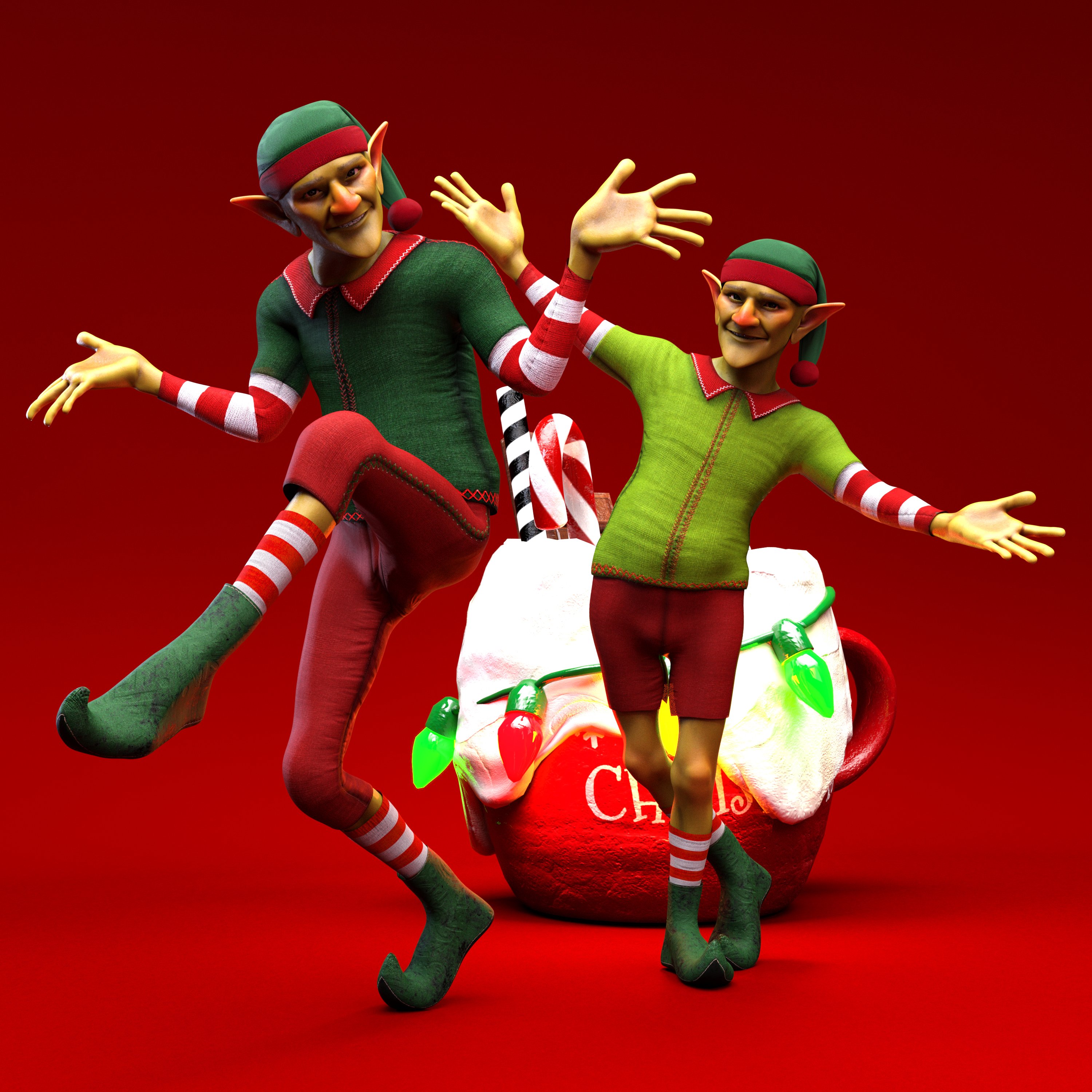 M3D Elf Outfit for Genesis 9, 8, and 8.1 Males