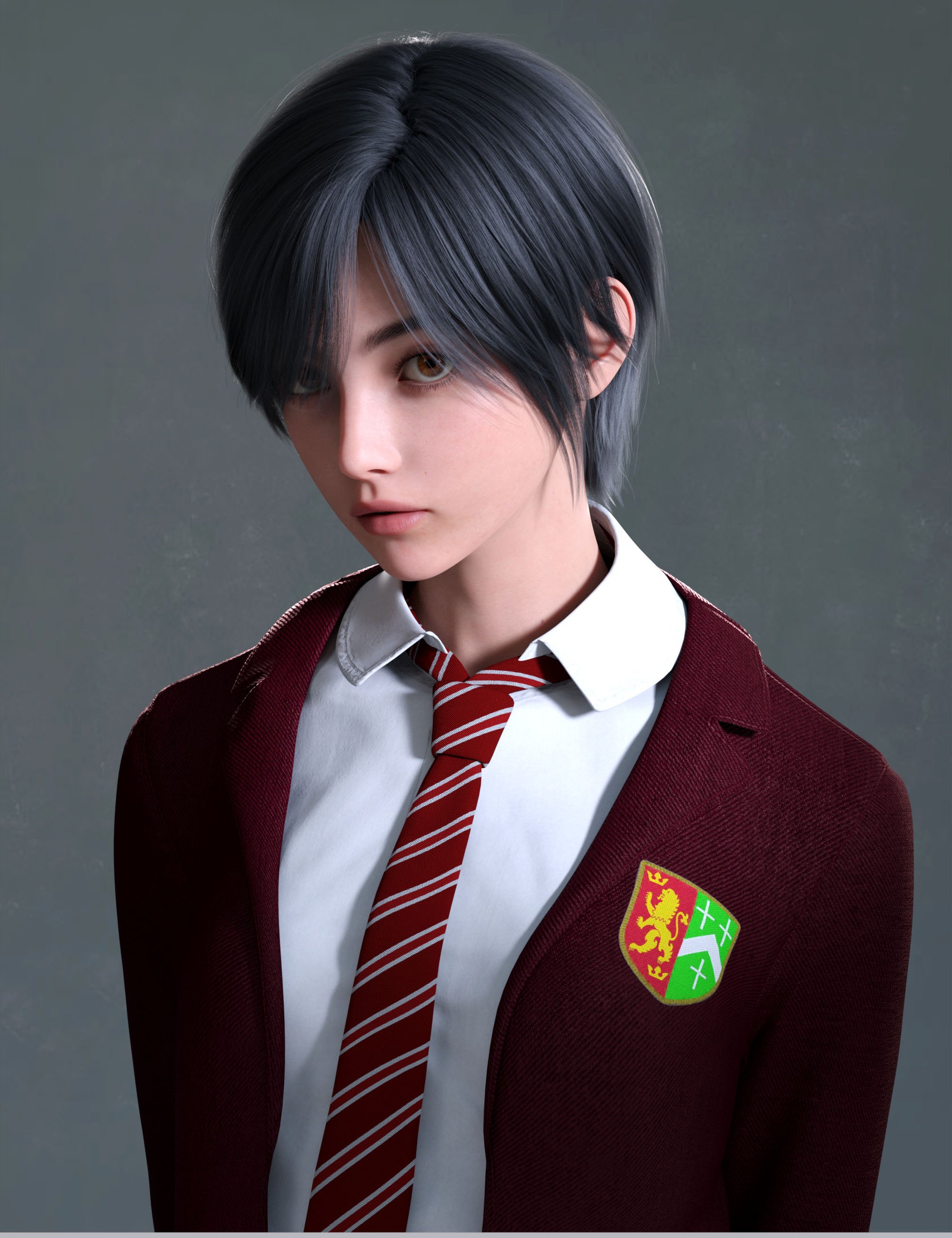 BS Japanese Short Hair for Genesis 9 Daz 3D