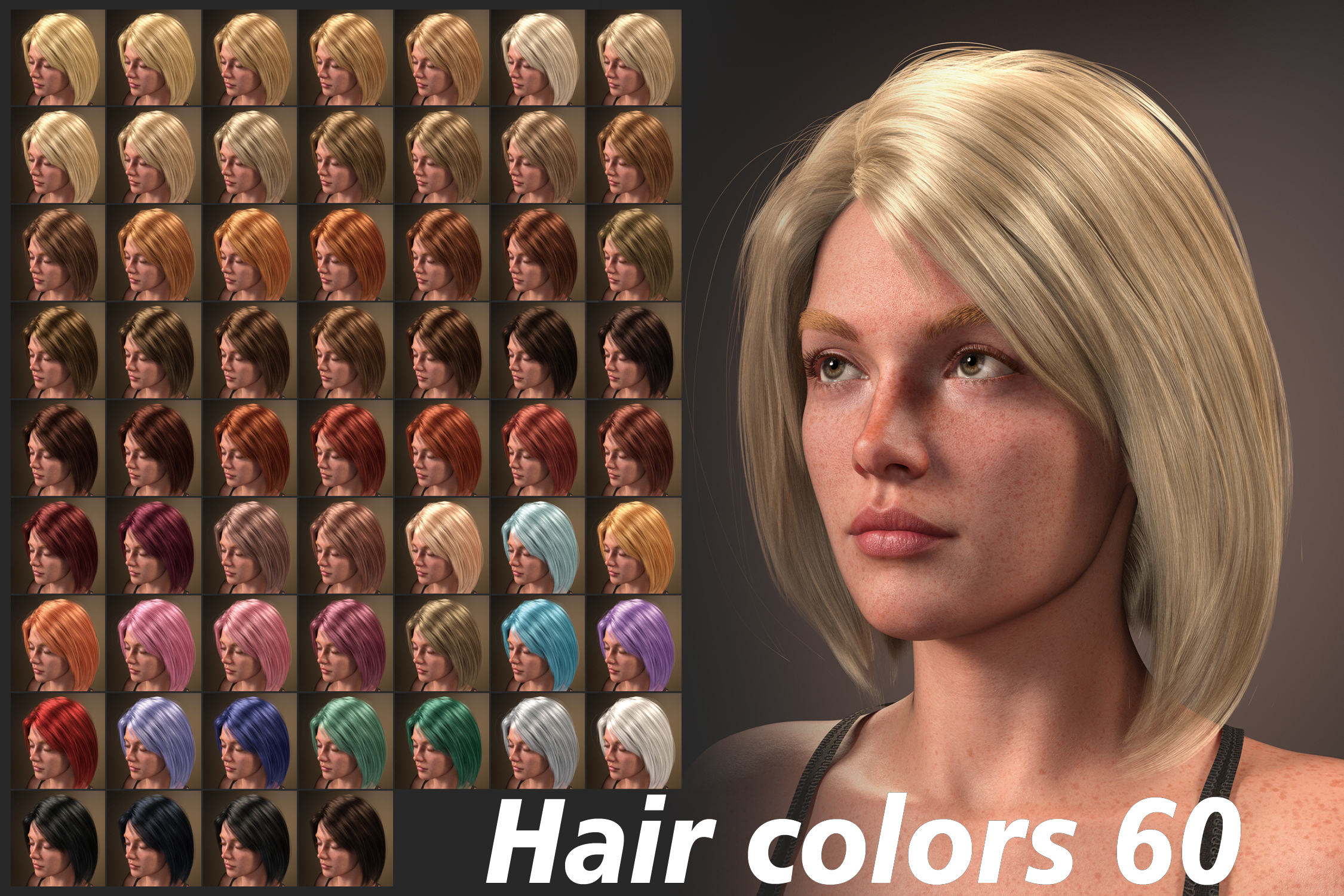  FE Natural Short Hair for Genesis 9 | Daz 3D