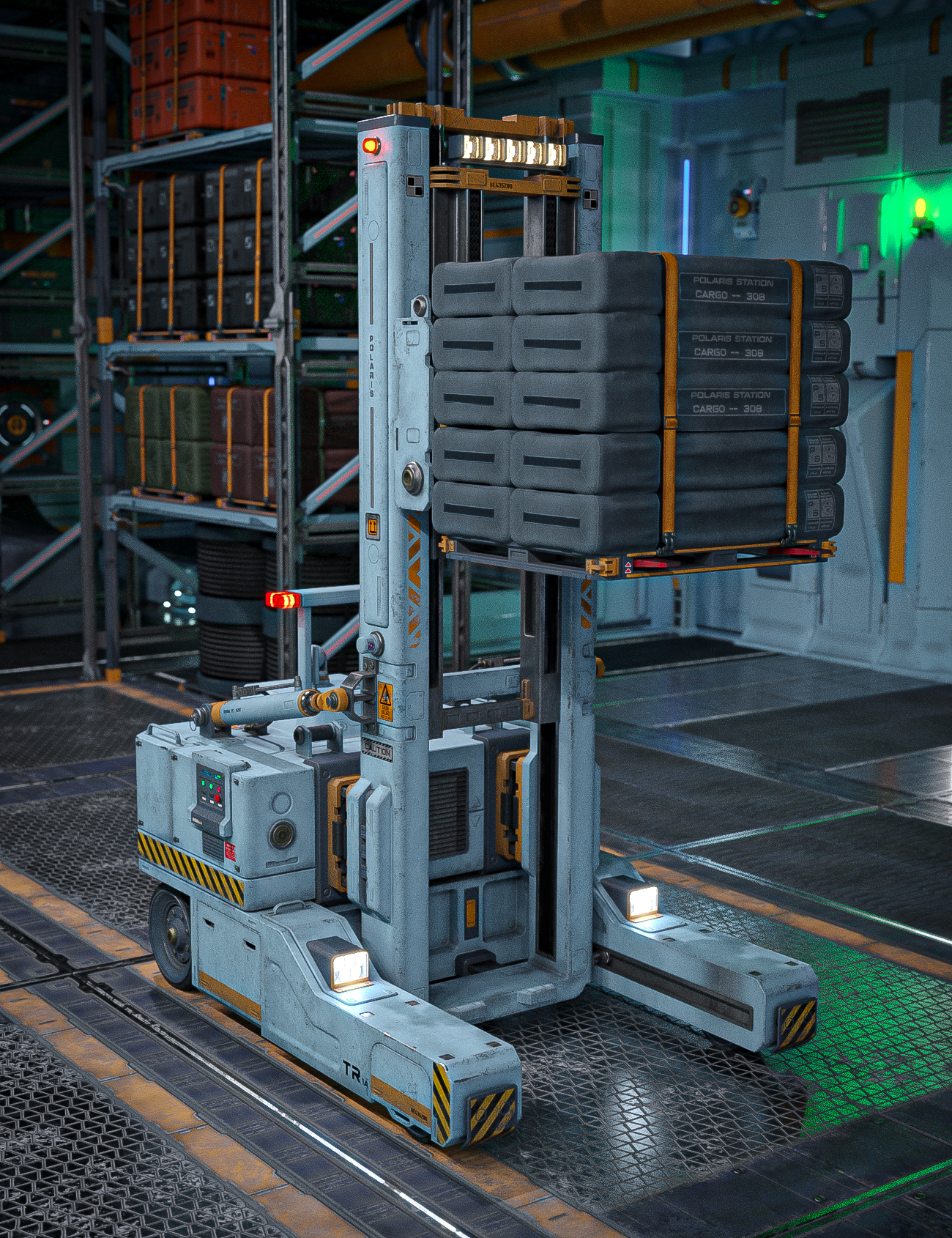 Forklift Polaris by: petipet, 3D Models by Daz 3D