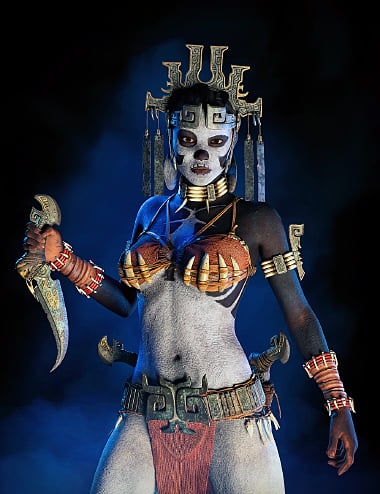 STF Tribal Armor for Genesis 9 and Genesis 8 Female | Daz 3D