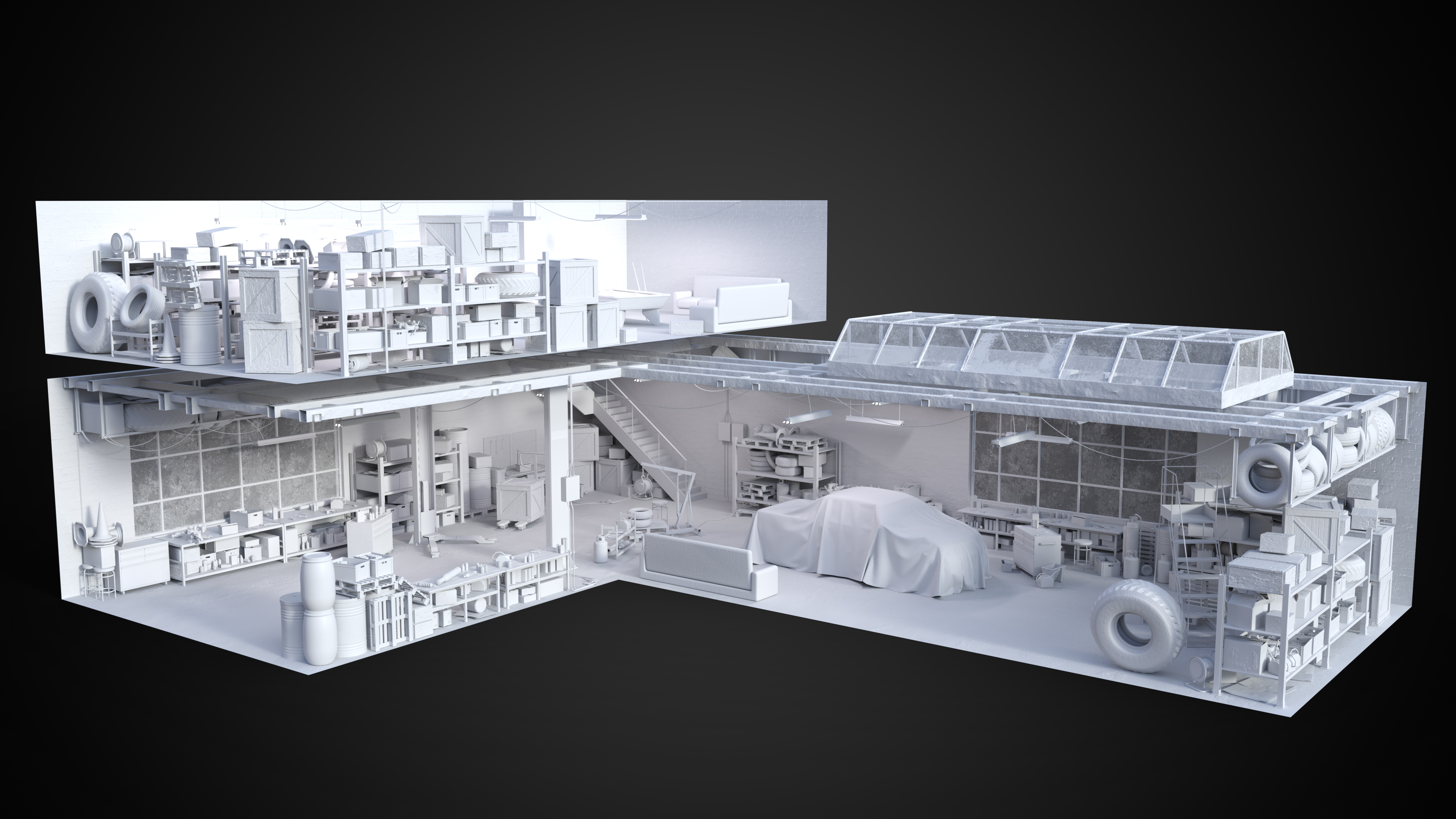 kuj-vehicle-repair-plant-daz-3d