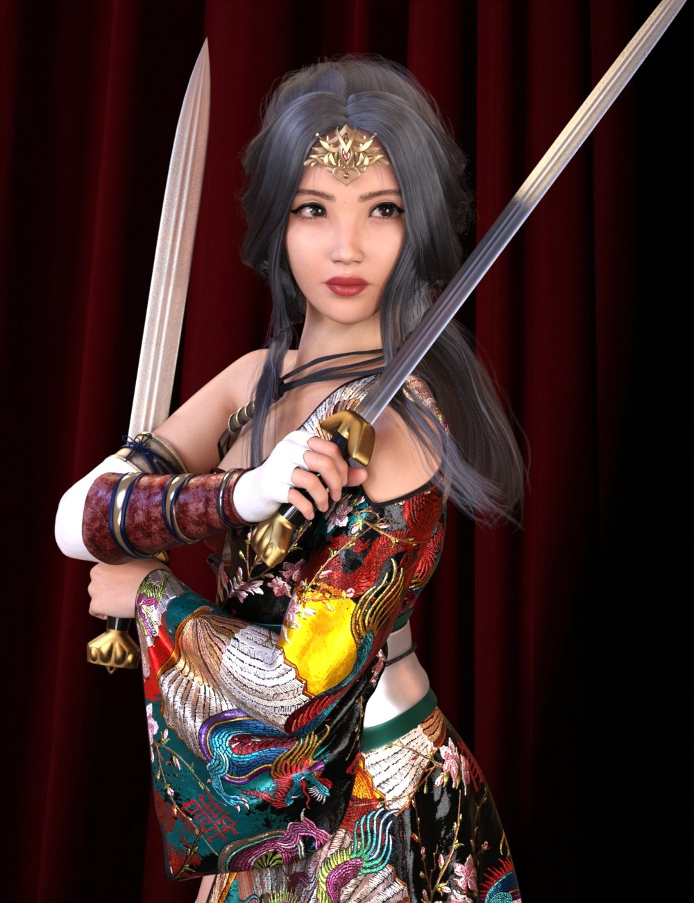 Sword Mastery Poses for Genesis 9 by: Handspan Studios, 3D Models by Daz 3D