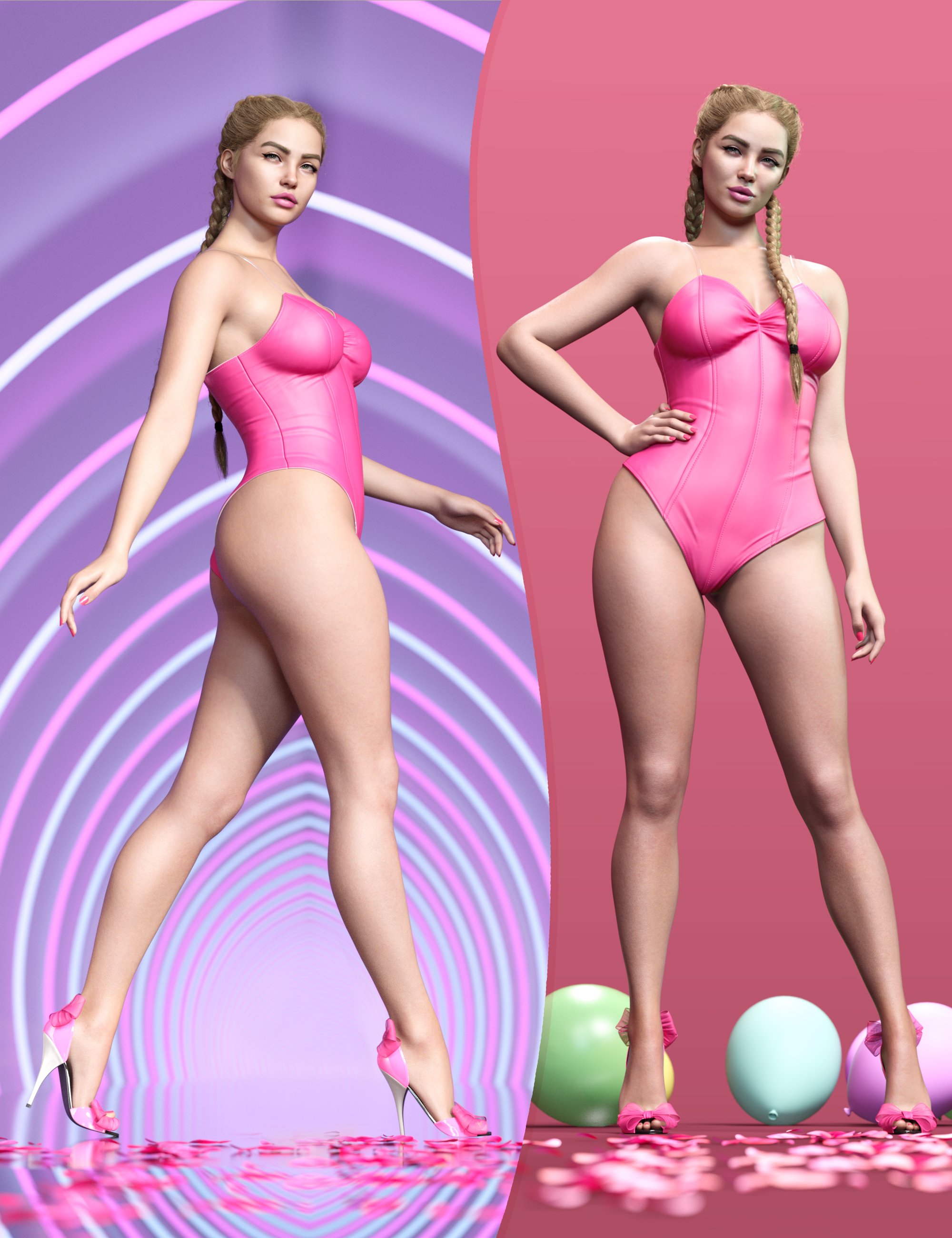 Z Dollface Pose Mega Set for Genesis 9 and 8 Female by: Zeddicuss, 3D Models by Daz 3D
