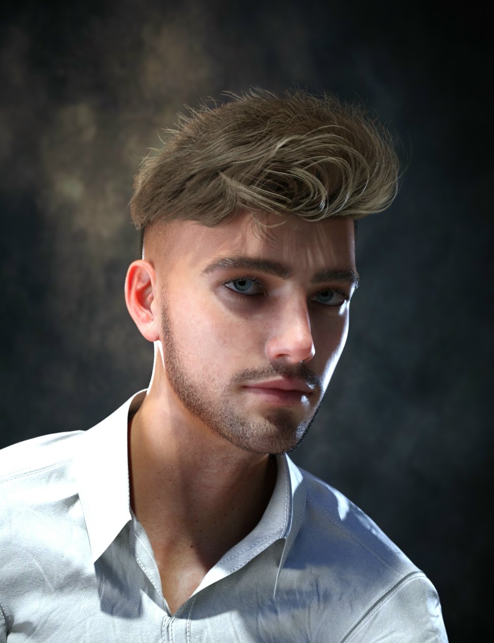 Fynn FlipFade HairStyle For Genesis 8 Male and Genesis 9 by: Neftis3D, 3D Models by Daz 3D