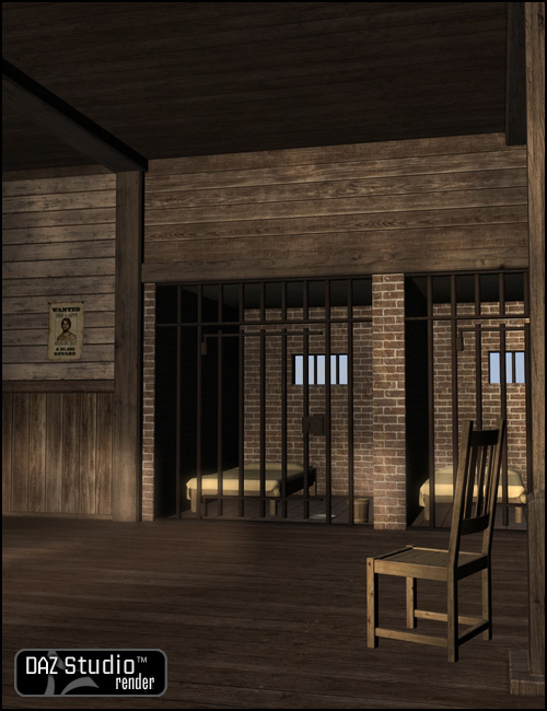 Old West Sheriffs Office Interior Old West Sheriffs Office Interior by: , 3D Models by Daz 3D