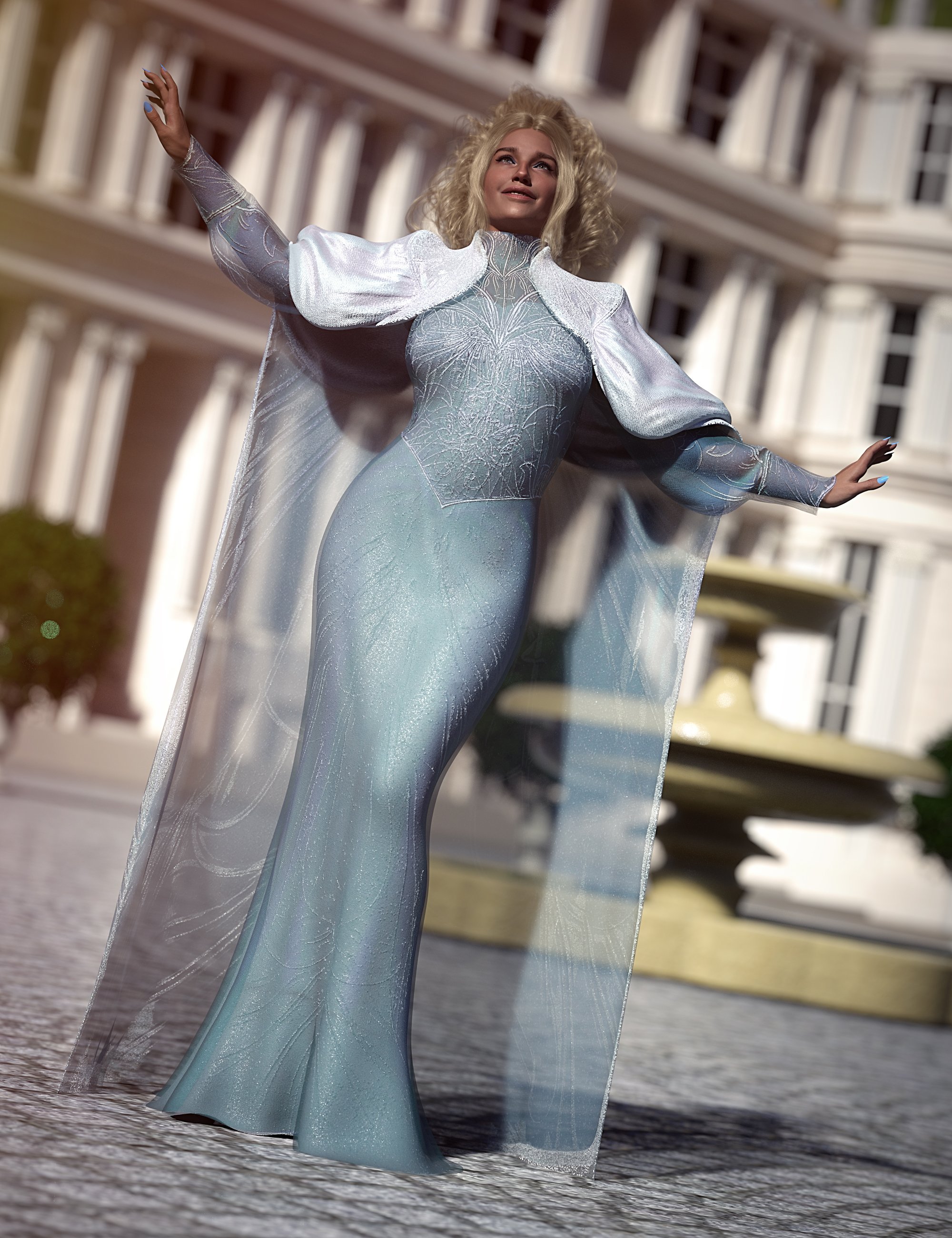 dForce Winter Tide Outfit for Genesis 9 by: Barbara BrundonUmblefugly, 3D Models by Daz 3D