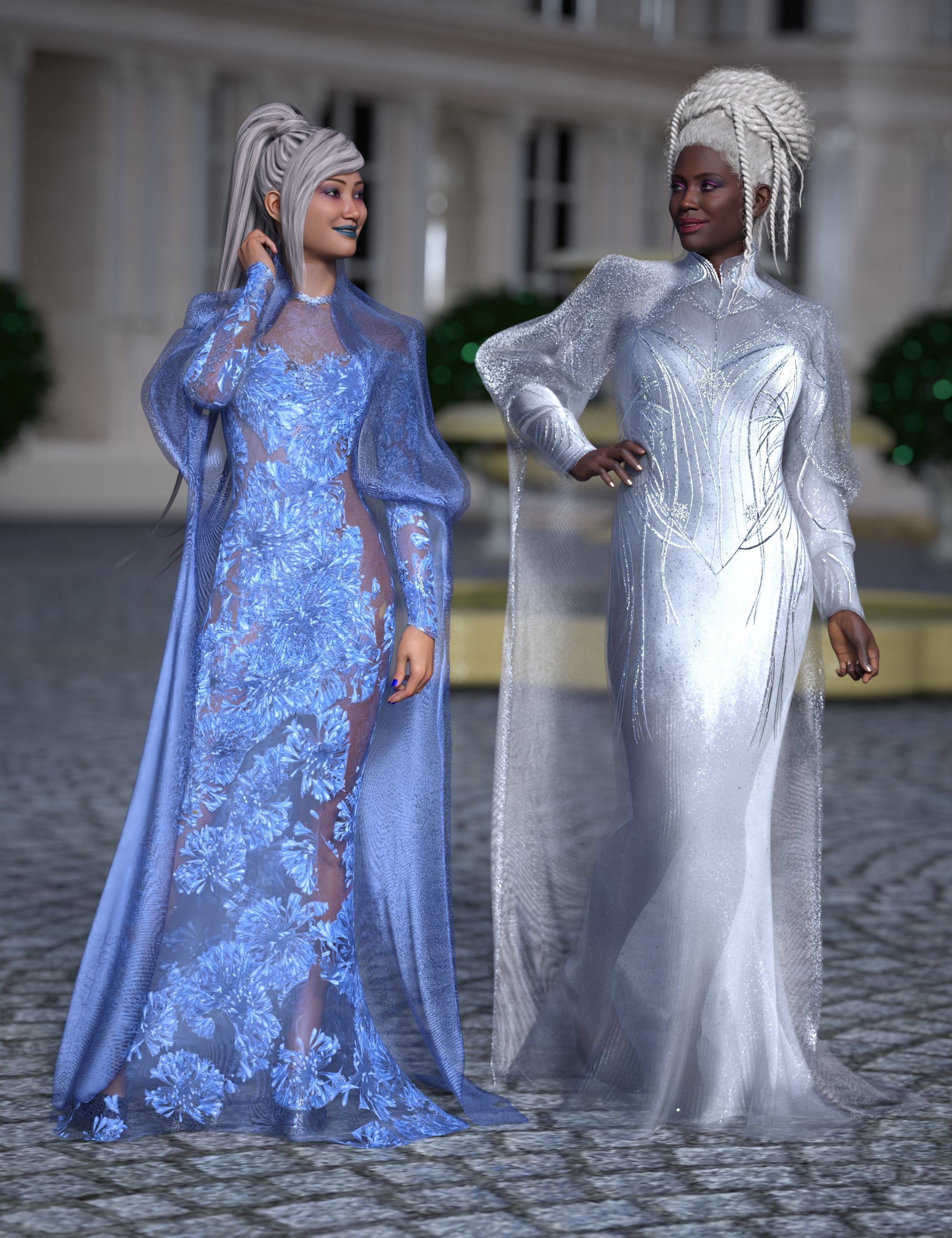 dForce Winter Tide Outfit Texture Add-On by: Barbara BrundonUmblefugly, 3D Models by Daz 3D