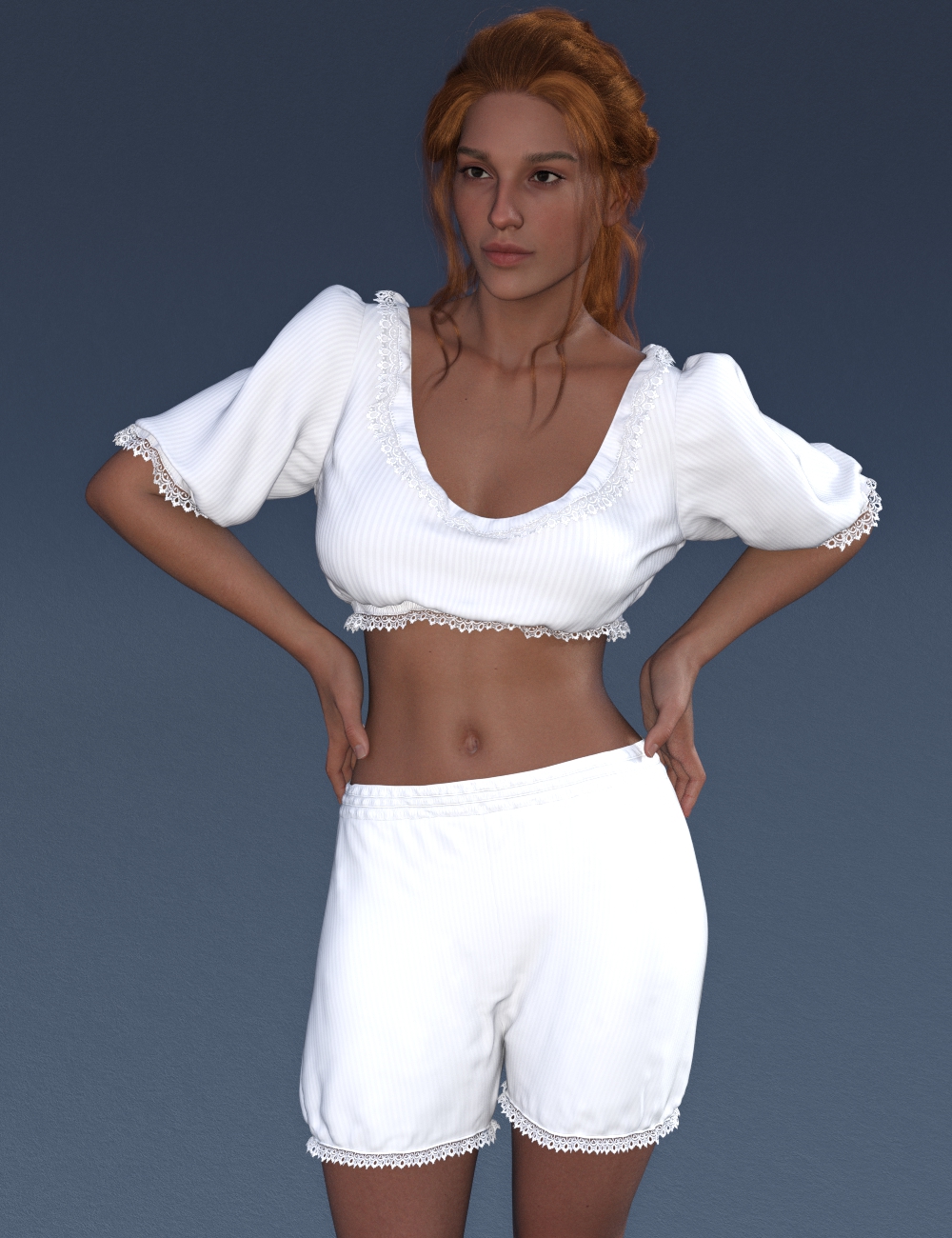 dForce Daisy Outfit for Genesis 9 by: antjeadarling97, 3D Models by Daz 3D