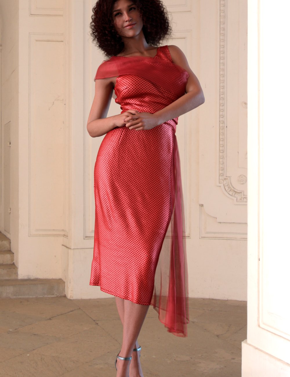 dForce Festive Coctail Dress for Genesis 9, 8, and 8.1