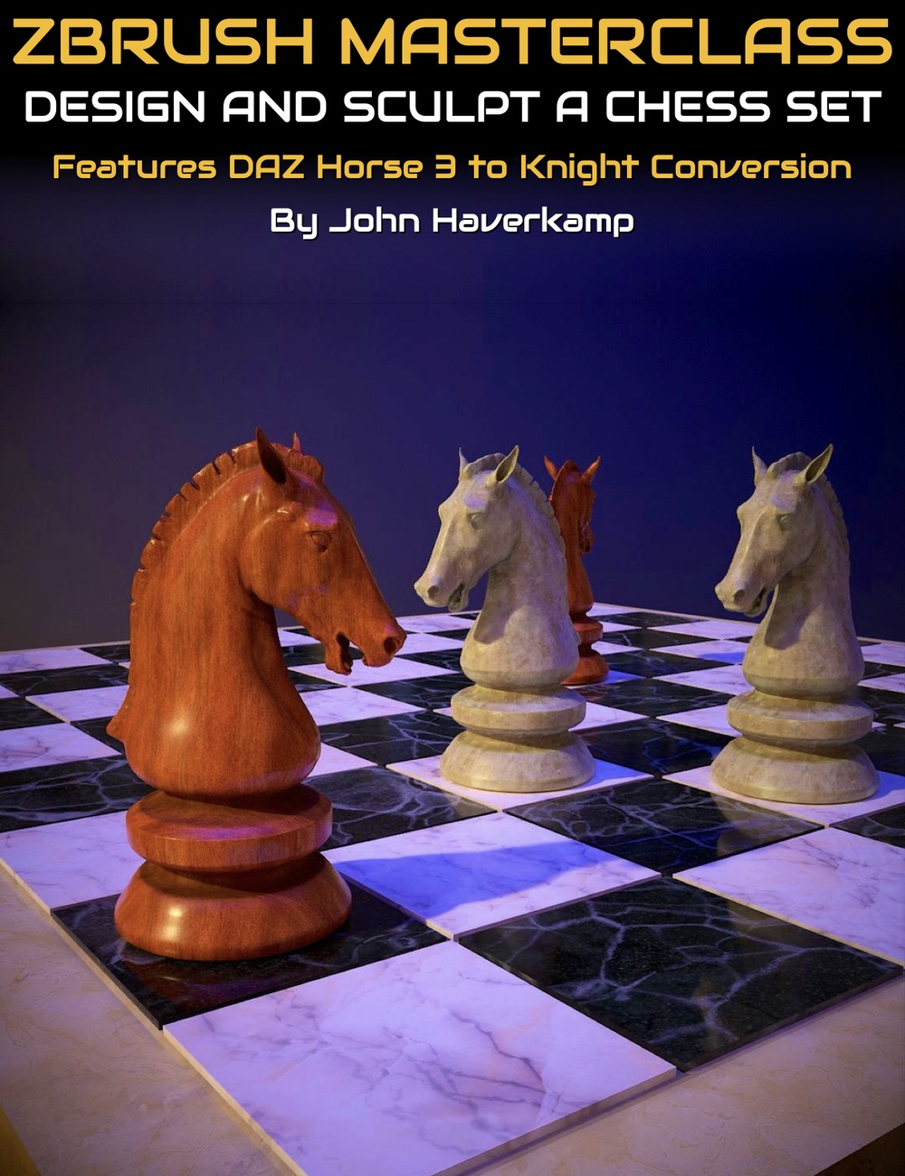 ZBrush Masterclass : Design and Sculpt a Chess Set by: Digital Art Livemagbhitu, 3D Models by Daz 3D