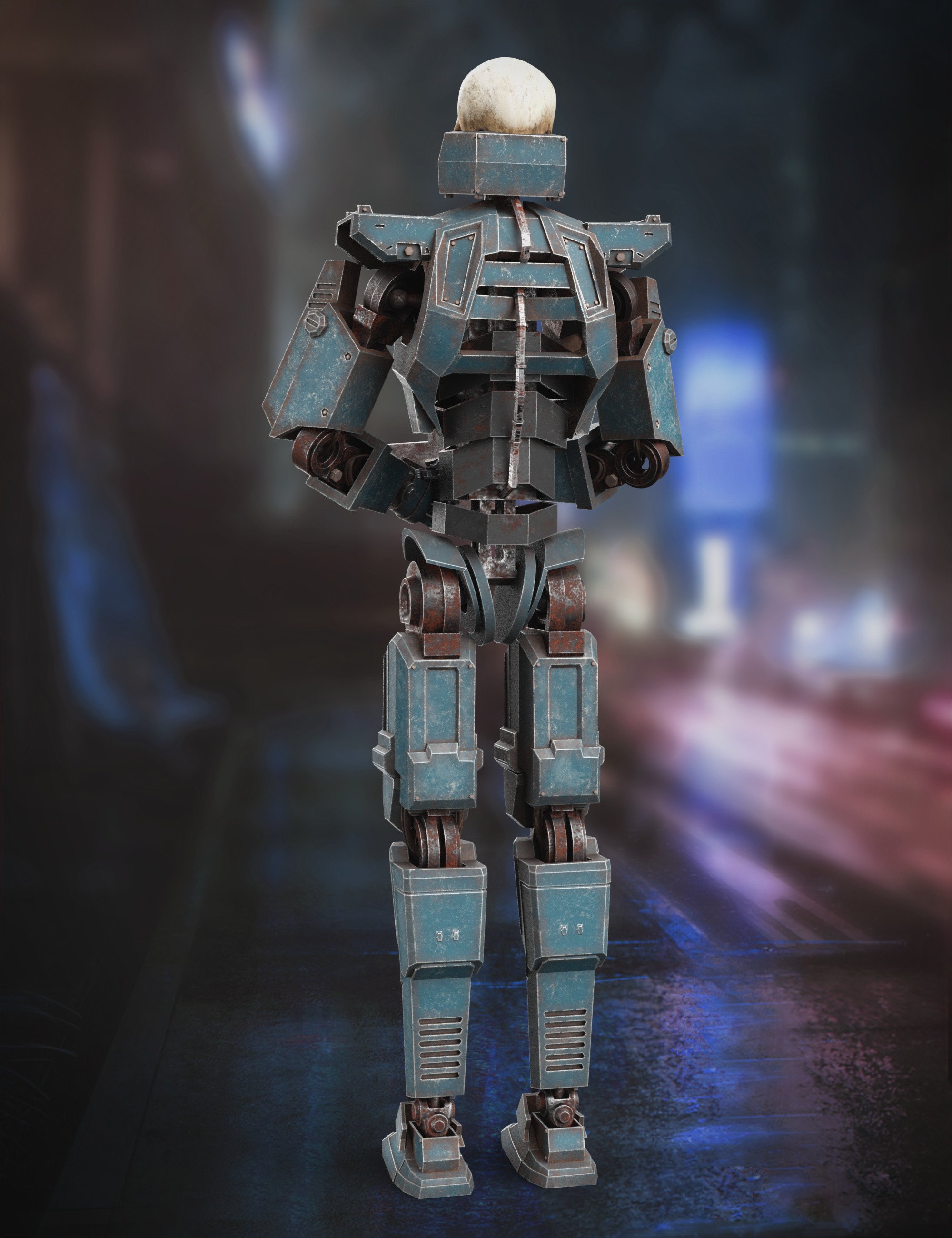 Sci-Fi Armageddon Robot