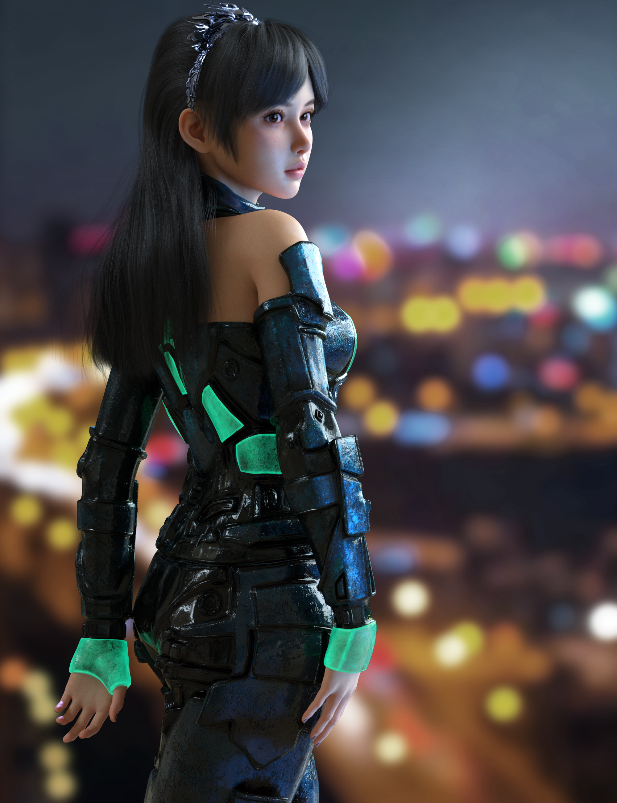 Vo Xiao Hua Armour for Genesis 9 by: VOOTW, 3D Models by Daz 3D