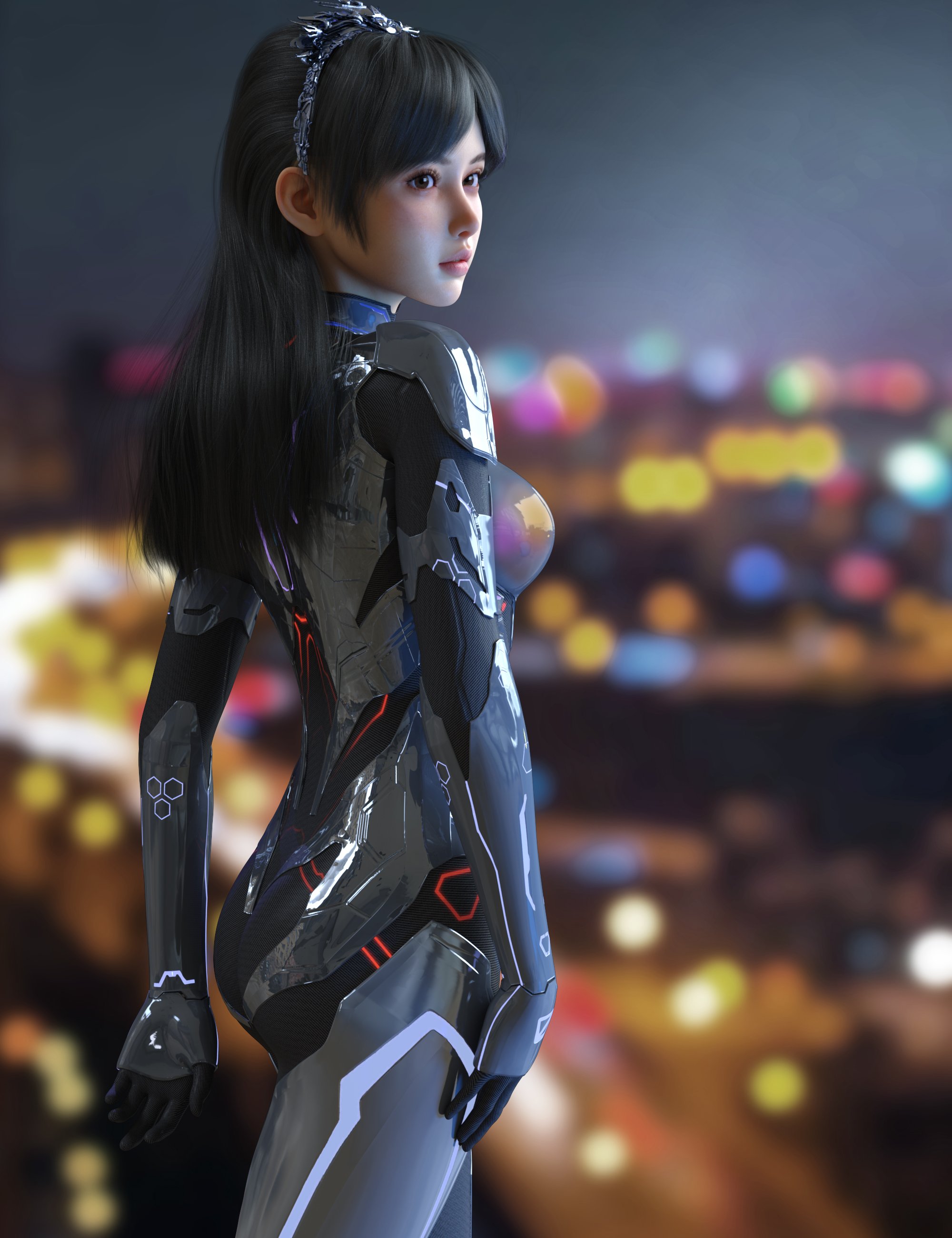Vo Xiao Hua Armour for Genesis 9 by: VOOTW, 3D Models by Daz 3D