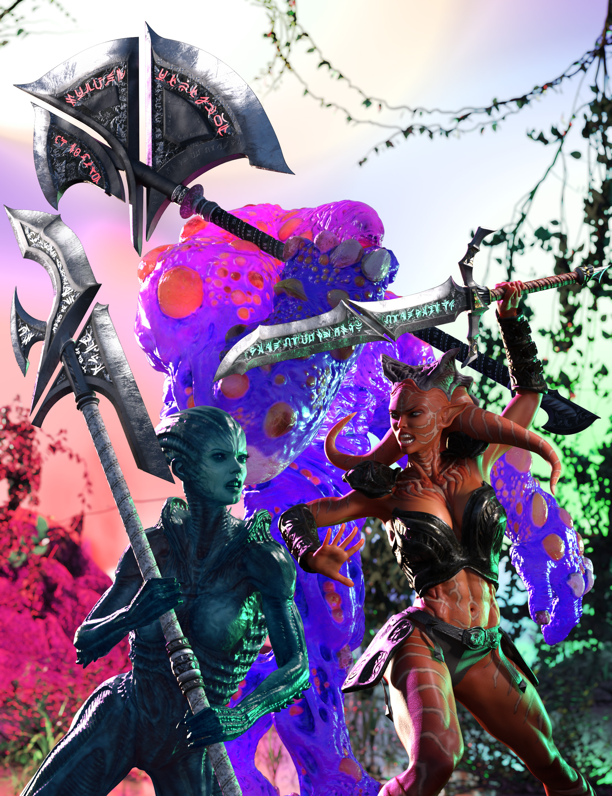 Alien Melee Weapons | Daz 3D