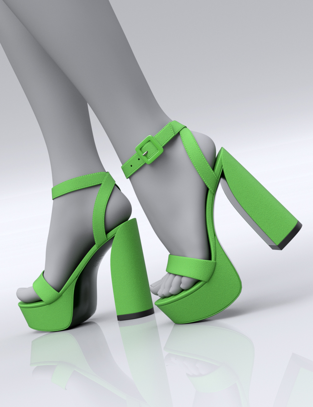HL Sabina Platform Sandal for Genesis 9, 8 and 8.1 Female by: Havanalibere, 3D Models by Daz 3D