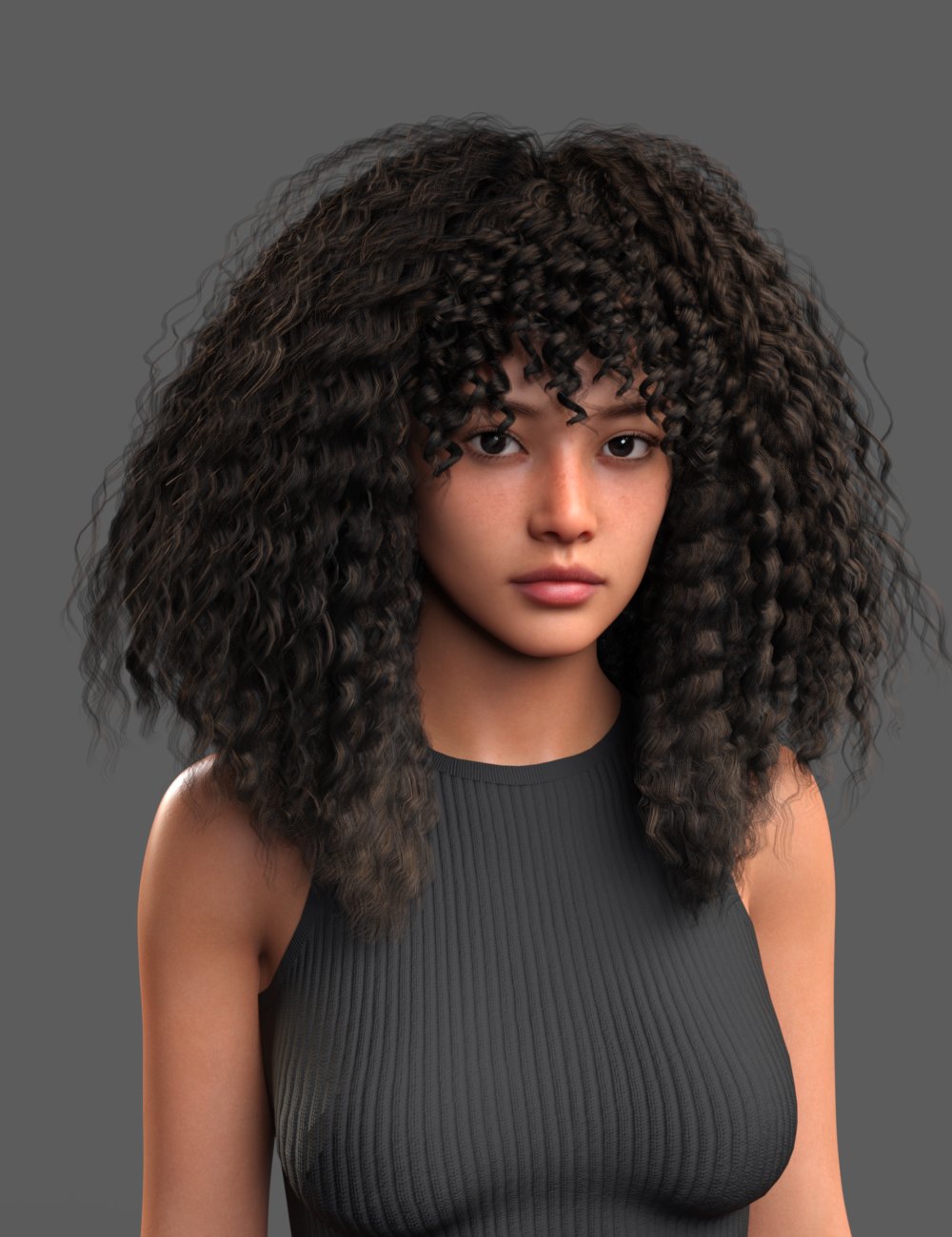 dForce PS Jess Hair for Genesis 9 by: ParagonSecond-Circle, 3D Models by Daz 3D