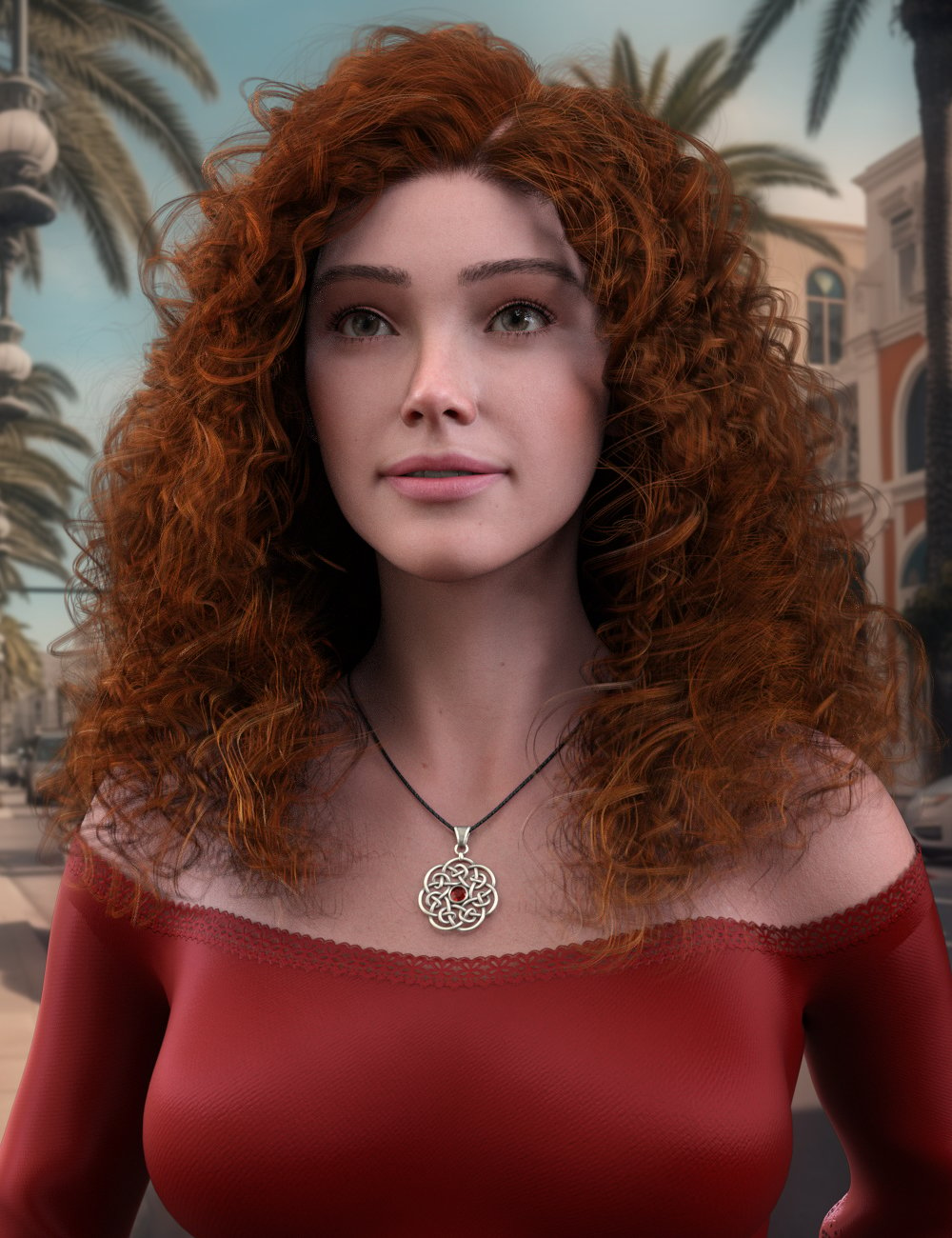 dforce Vanessa Hair for Genesis 9 by: Propschick, 3D Models by Daz 3D
