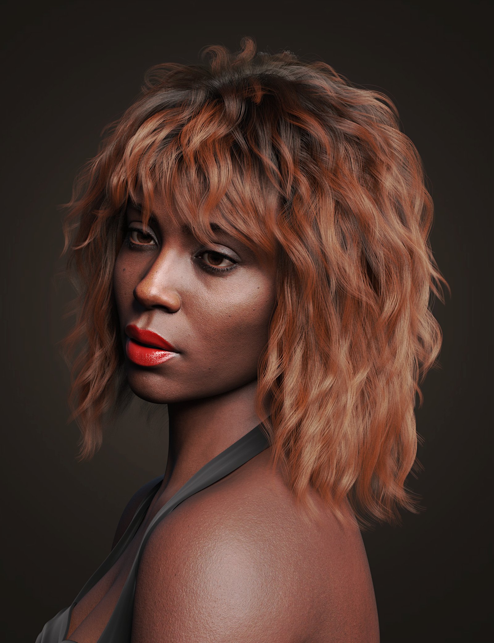 dForce Rockstar Hair for Genesis 9