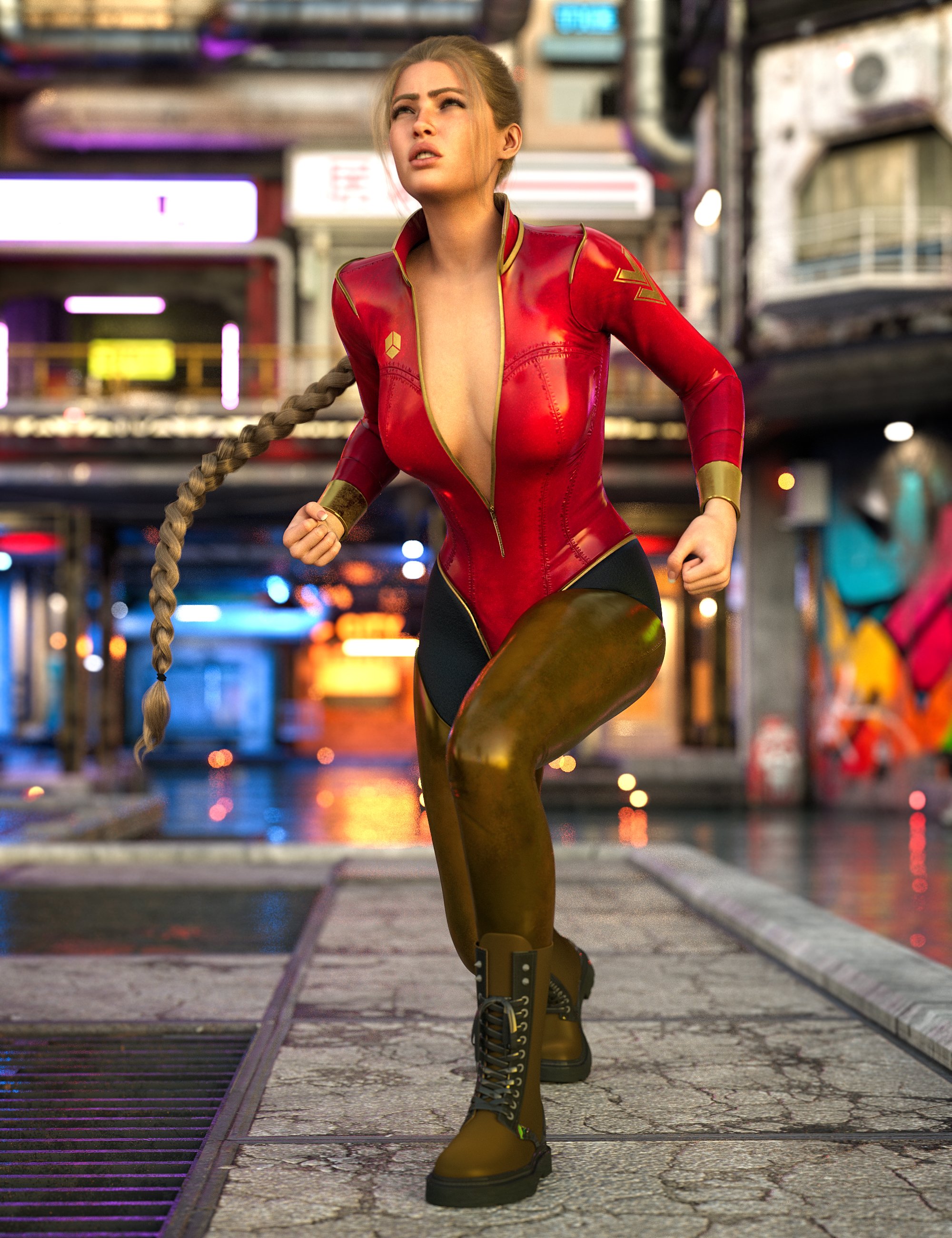Z Heroine Action Poses for Genesis 9 and 8 Female by: Zeddicuss, 3D Models by Daz 3D