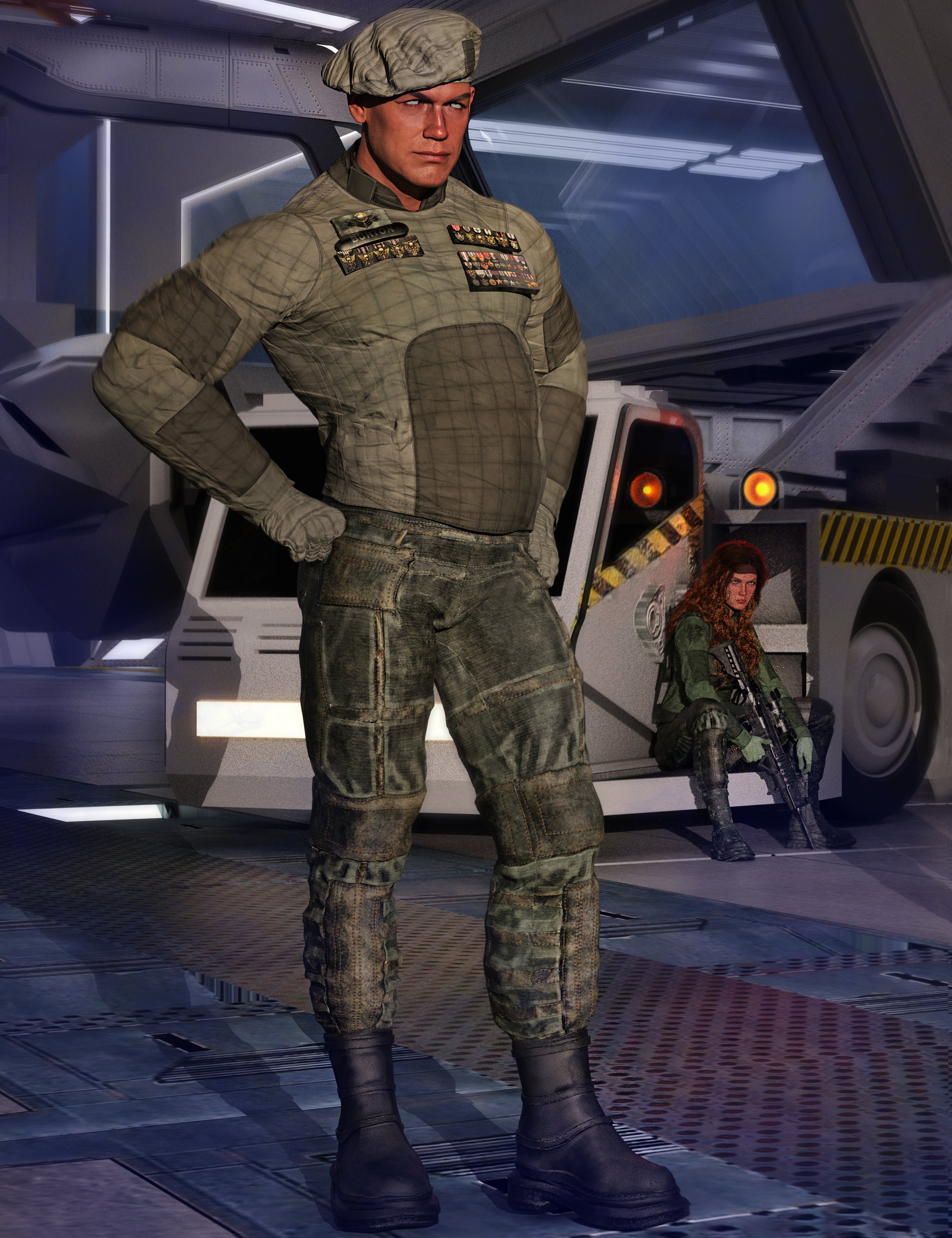 Space Cardell Outfit for Genesis 9 by: Lyone, 3D Models by Daz 3D