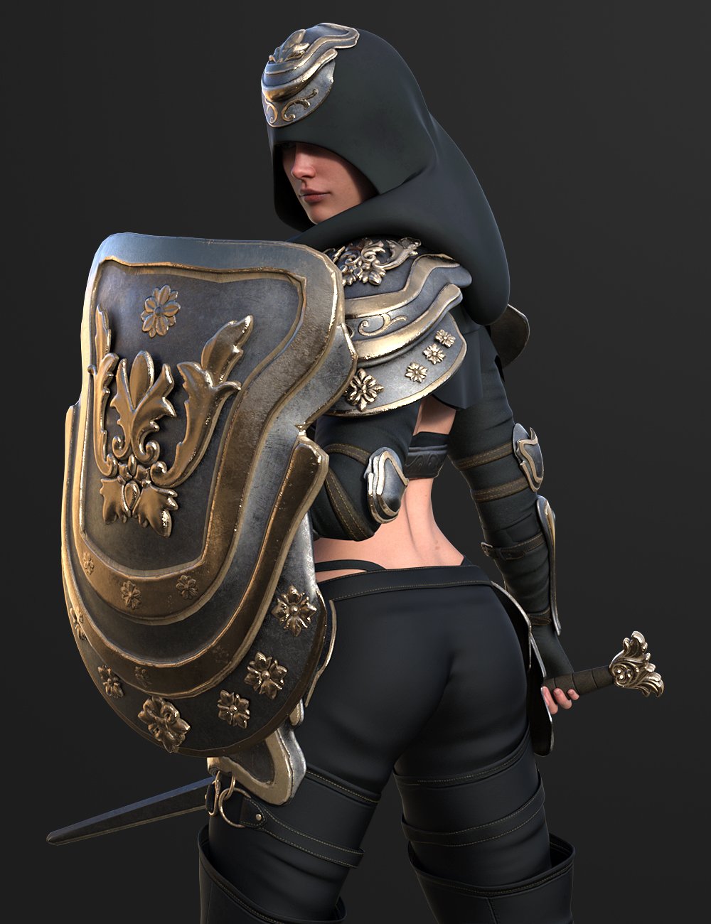 DForce Uriel's Fantasy Armor For Genesis 9 | Daz 3D