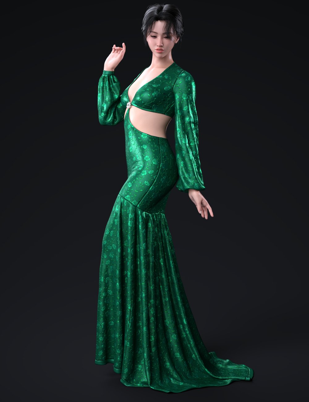 dForce Allure Gown Outfit for Genesis 9