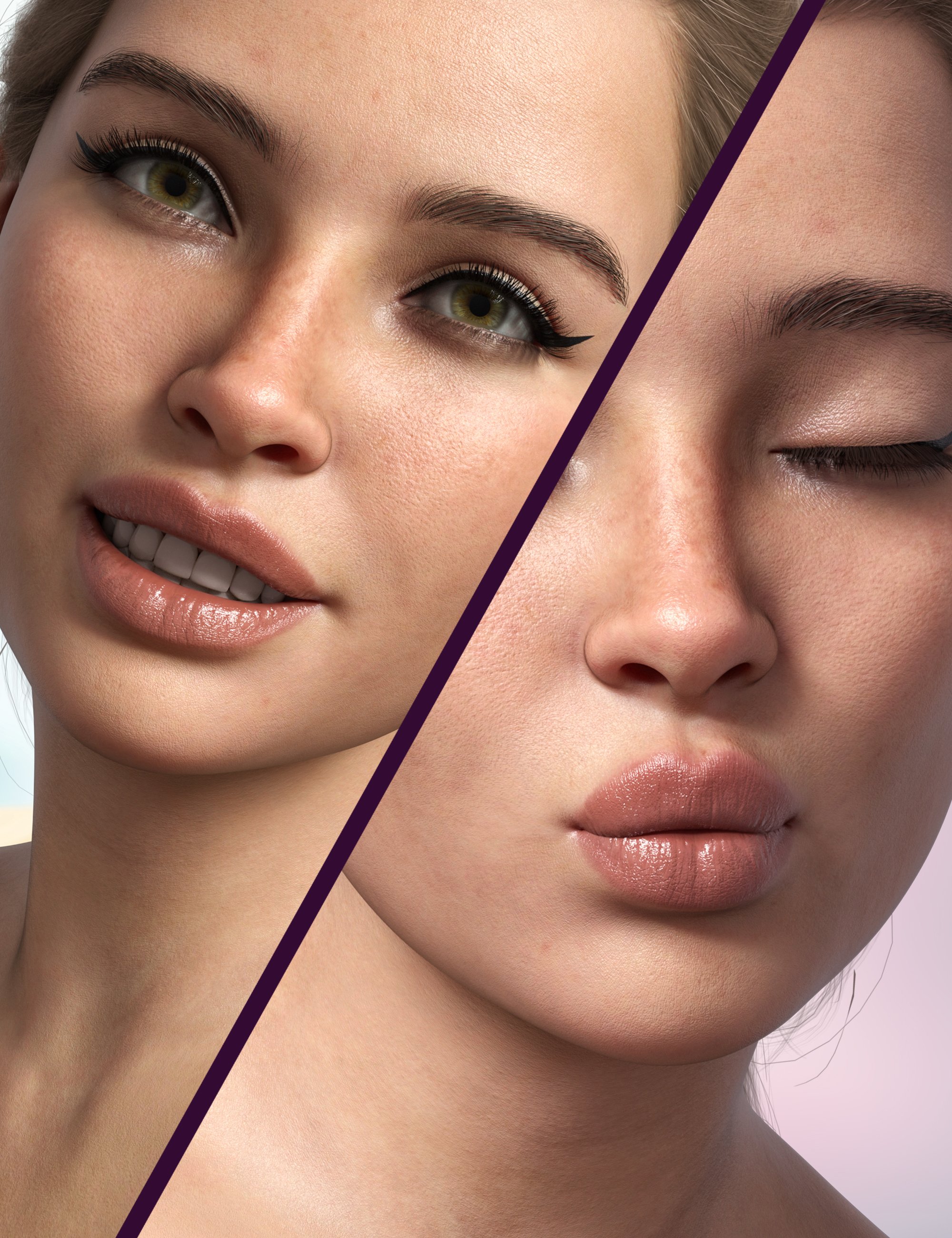 Z Love and Happiness Expressions for Genesis 9 by: Zeddicuss, 3D Models by Daz 3D