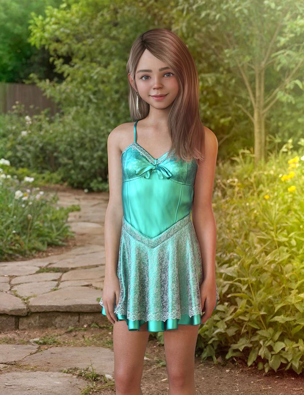 Chiara dForce Clothing and Accessory for Genesis 9 | Daz 3D