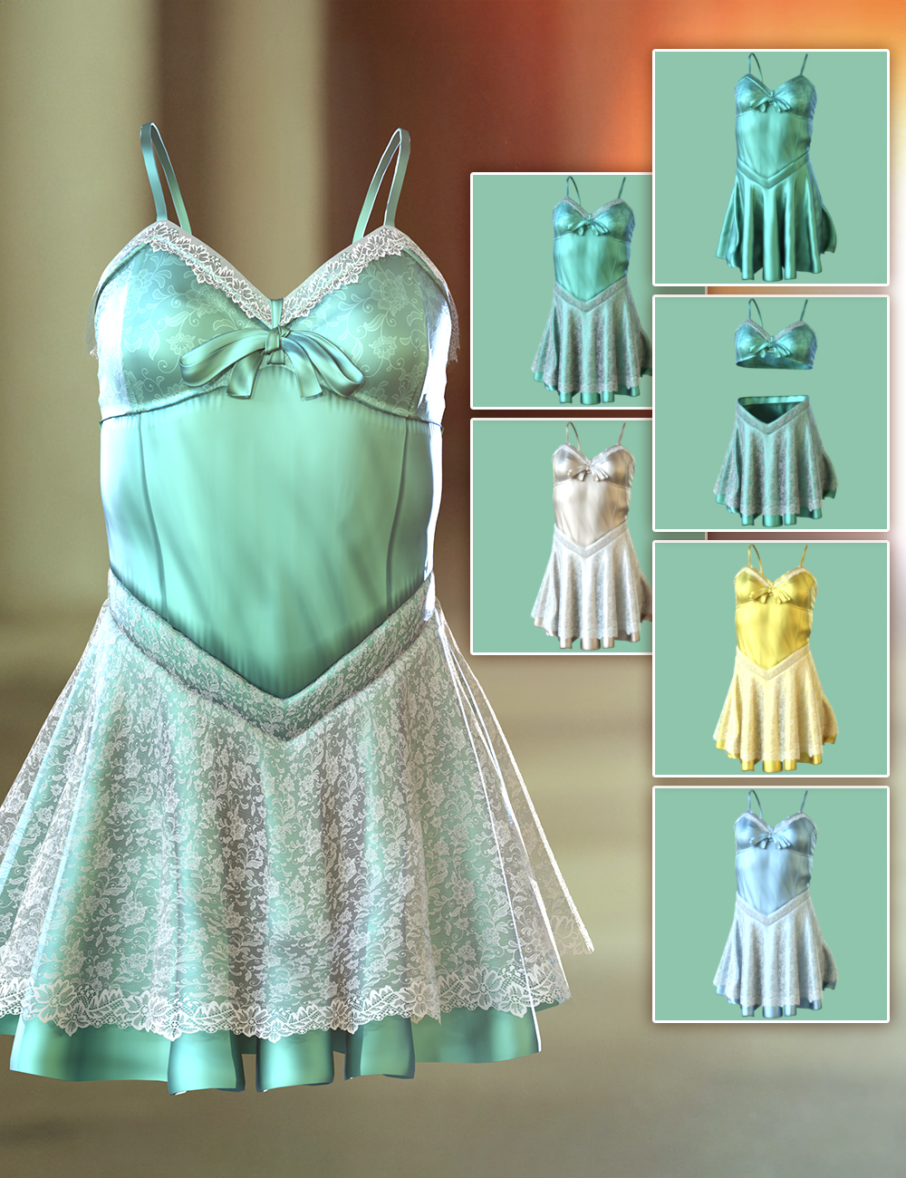 Chiara dForce Clothing and Accessory for Genesis 9 | Daz 3D