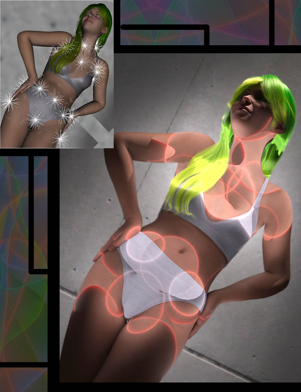 Body of Light for Genesis 9 by: Marshian, 3D Models by Daz 3D