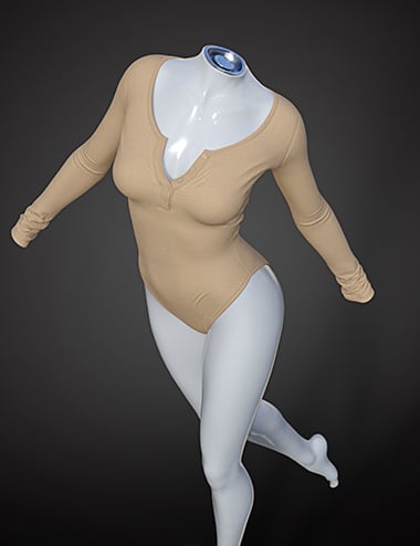 dForce SU One Piece Sweater for Genesis 9, 8.1, and 8 Female | Daz 3D