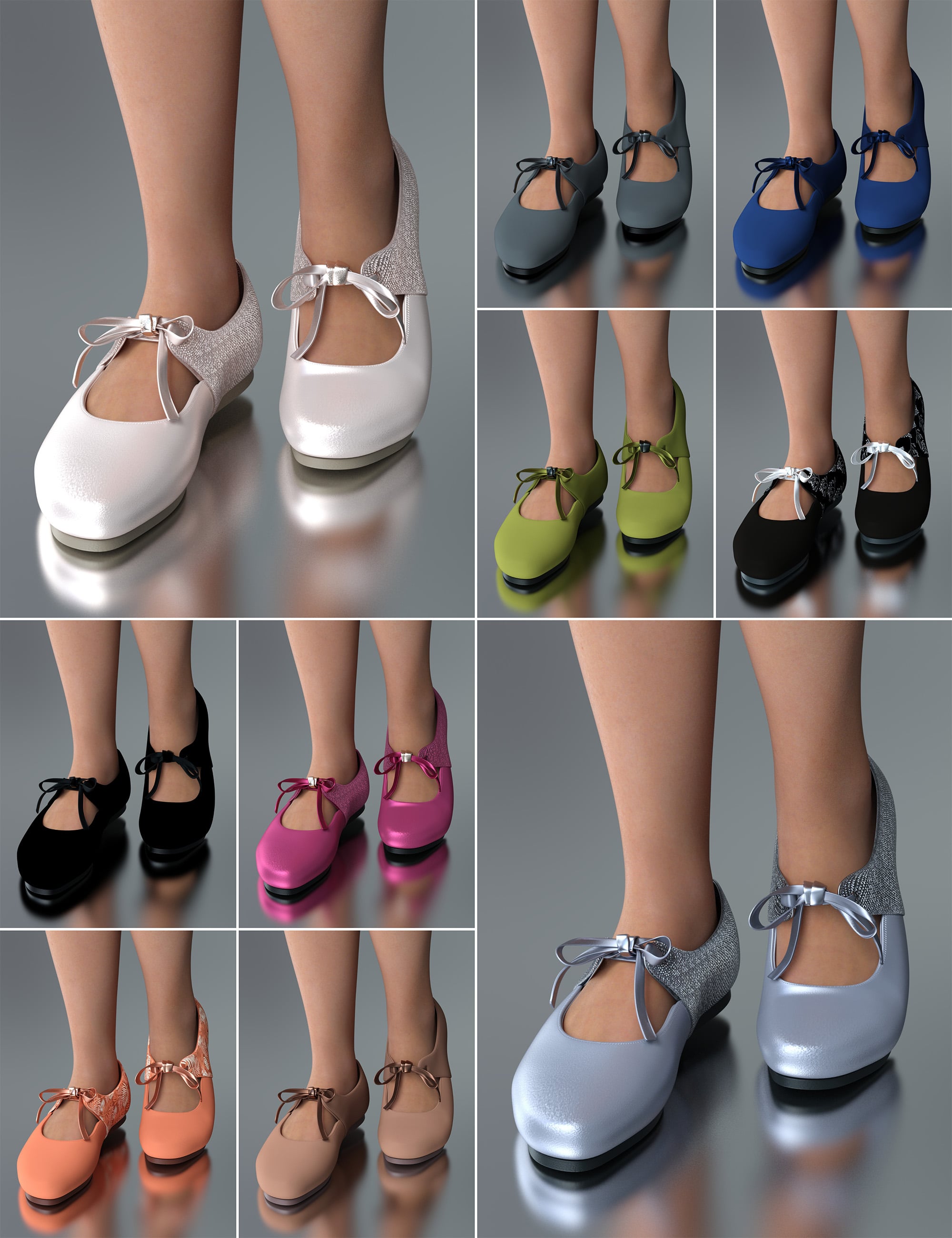 Bowtique Loafers for Genesis 9 | Daz 3D