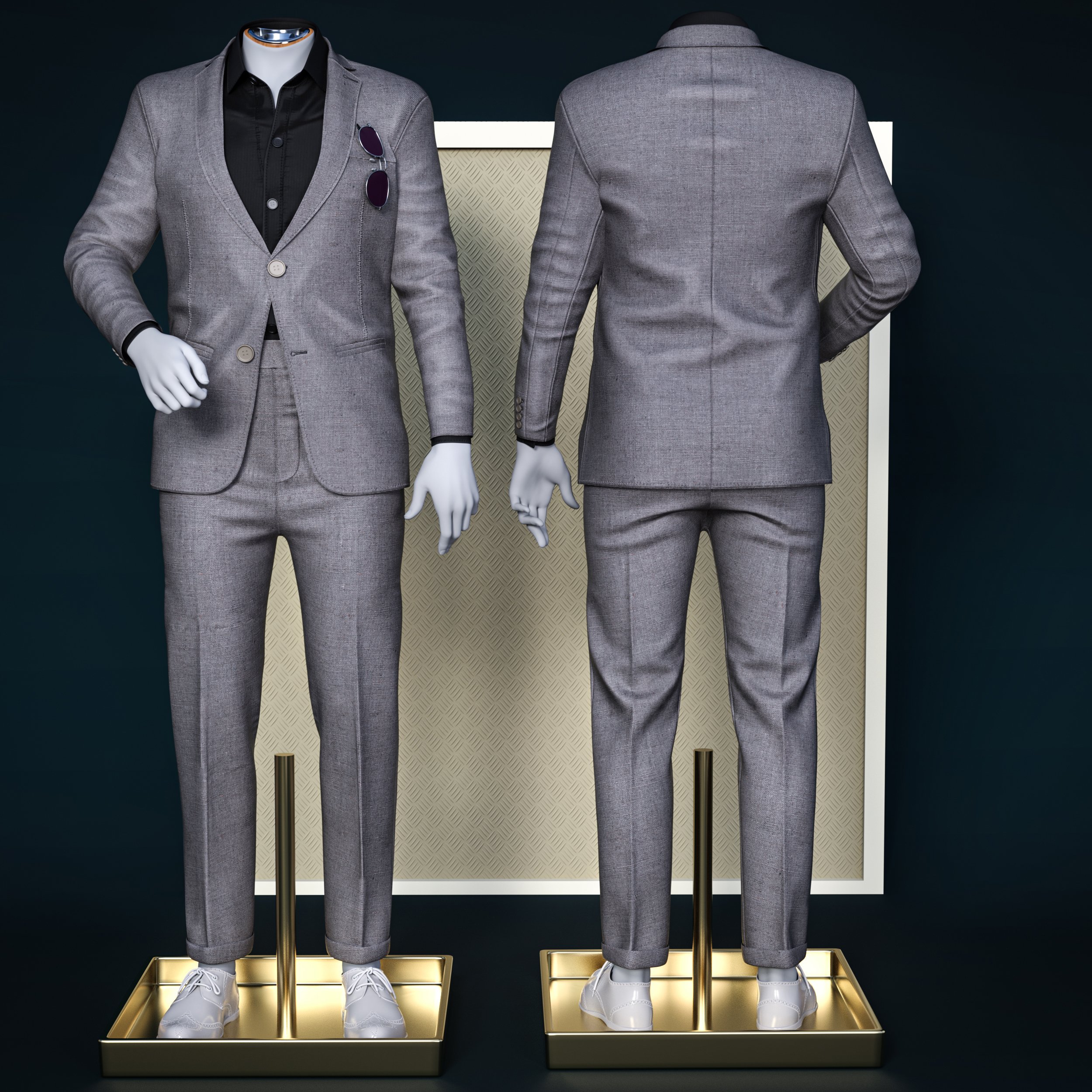 dForce Gentleman Style Outfit Texture Add-On | Daz 3D