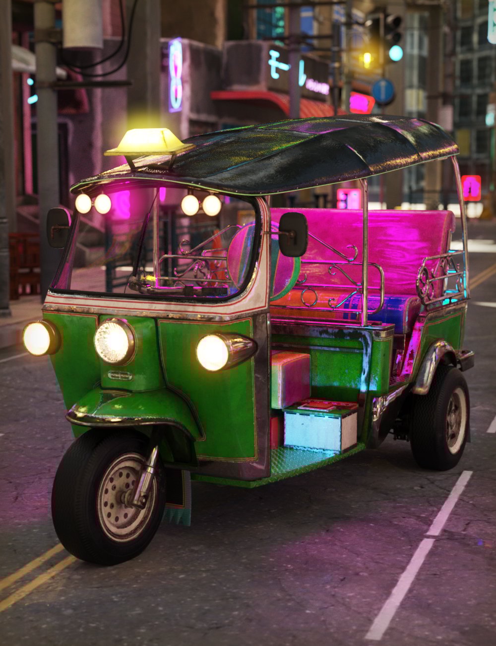XI Thailand TukTuk by: Xivon, 3D Models by Daz 3D