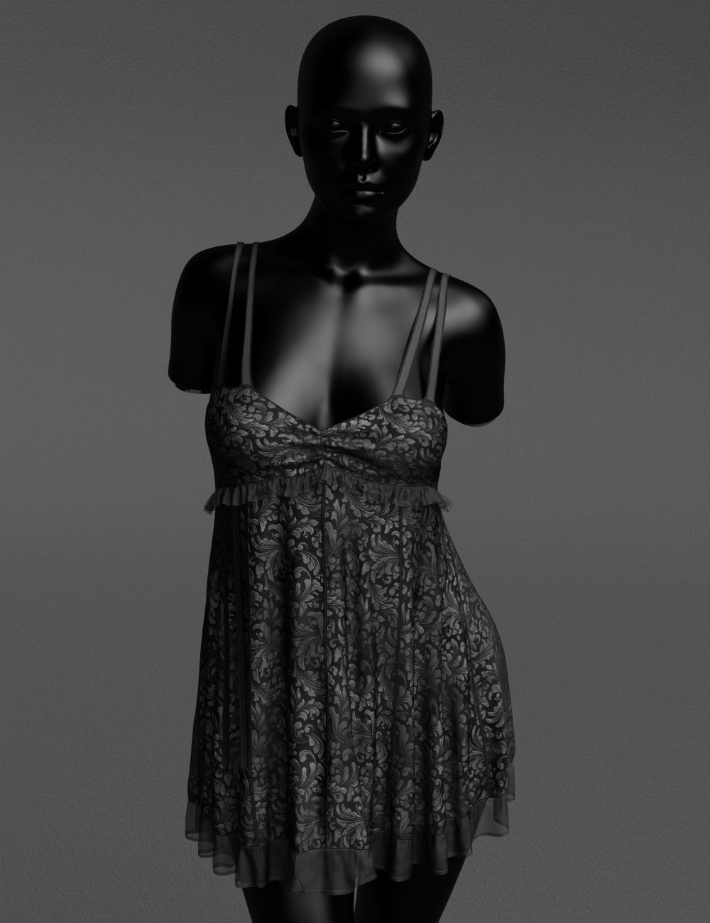 Diverse - Texture Addon for the dForce Nightie by: antjeadarling97, 3D Models by Daz 3D