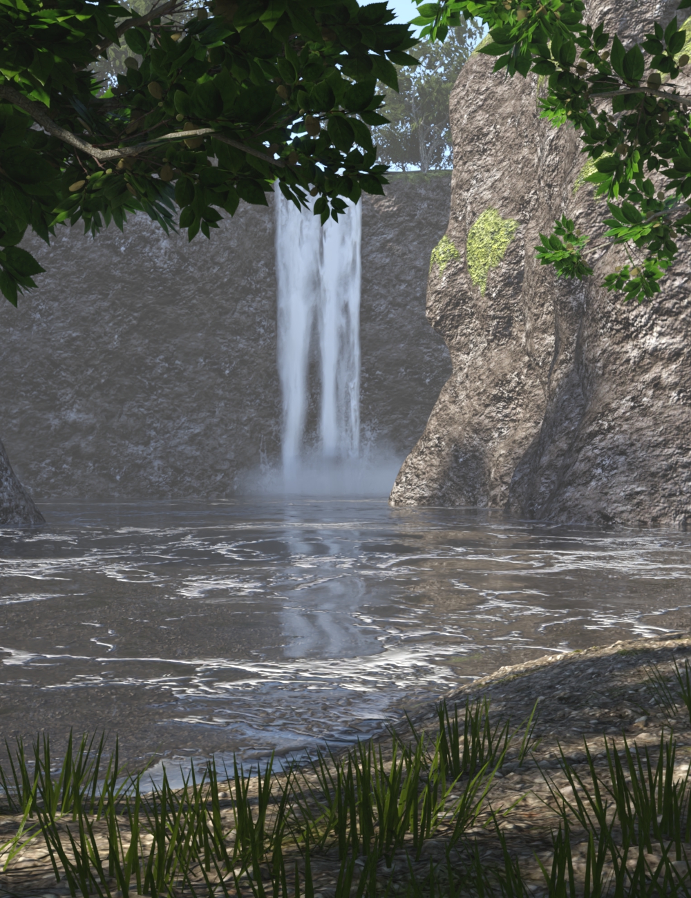 Between Rocky Walls by: JeffersonAF, 3D Models by Daz 3D