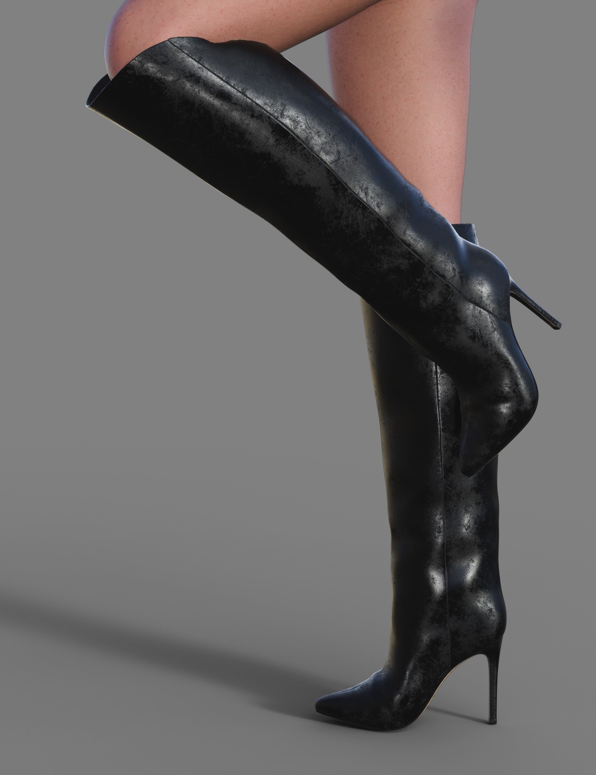 Heeled Boots 2 For Genesis 9 by: dx30, 3D Models by Daz 3D