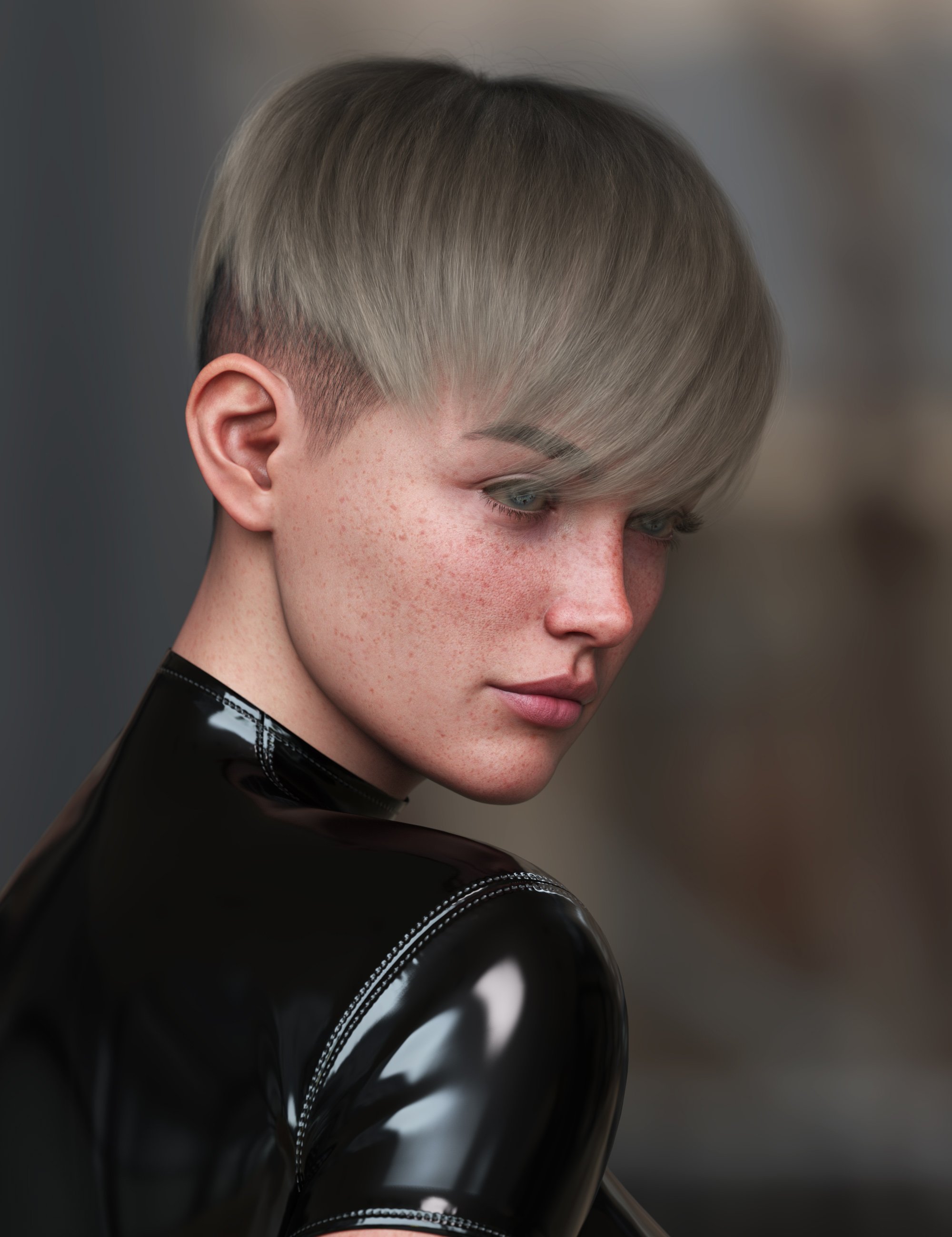 Modern Pixie Style Hair For Genesis 9 Daz 3d 1406