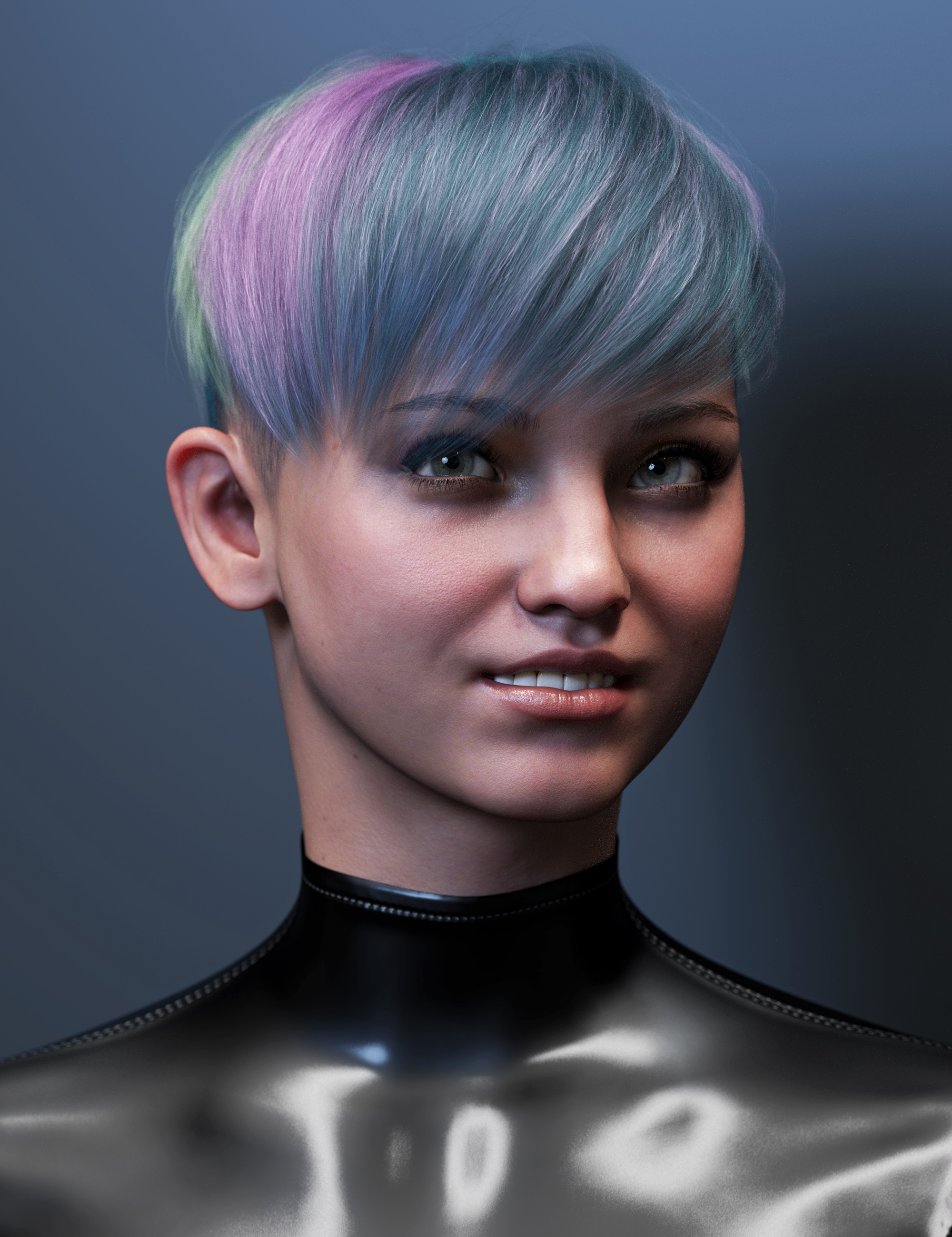 Modern Pixie Style Hair Color Expansion by: outoftouch, 3D Models by Daz 3D
