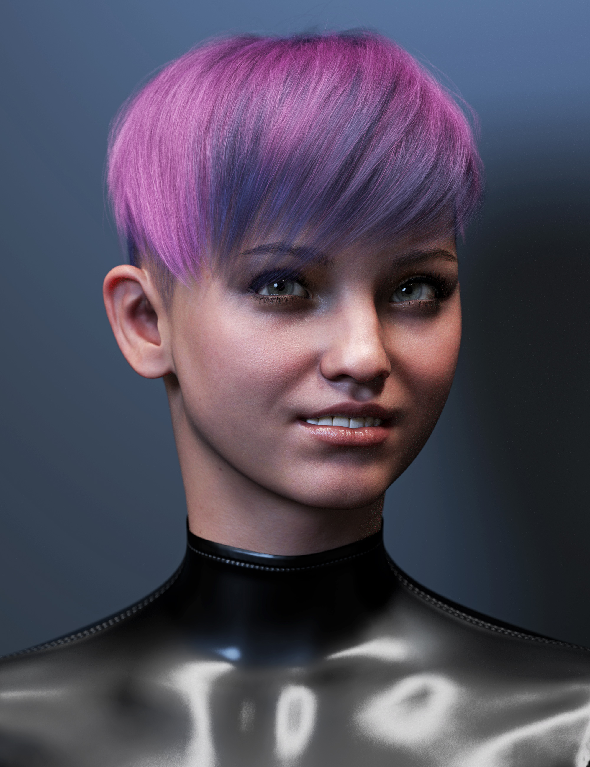 Modern Pixie Style Hair Color Expansion | Daz 3D