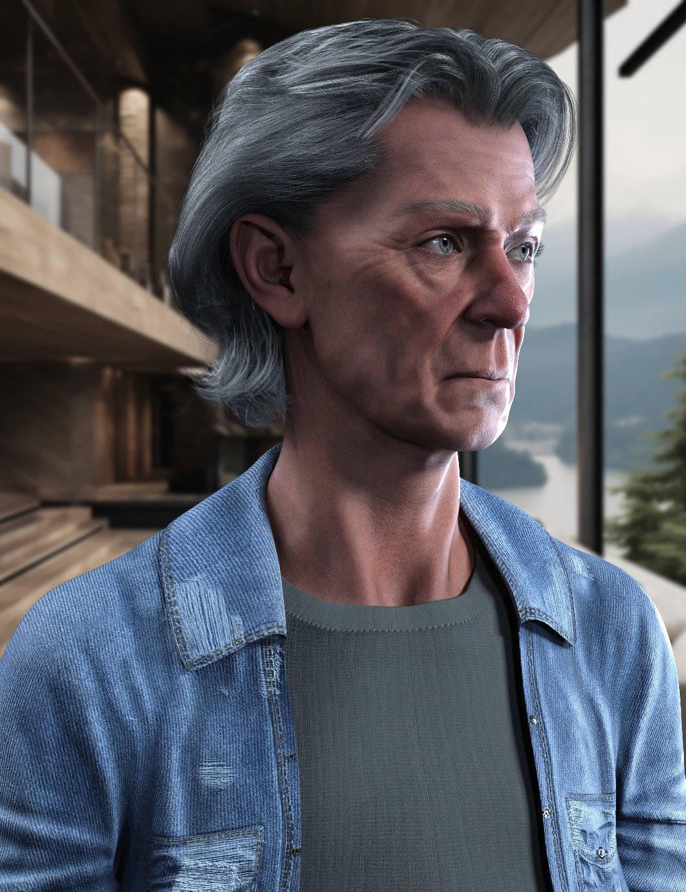 dForce Nathaniel Hair for Genesis 9