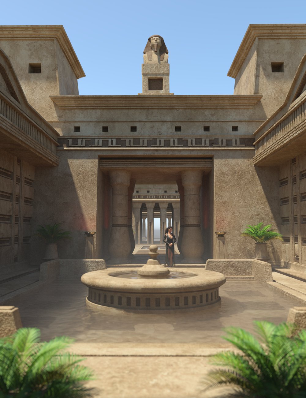 Egyptian Atrium 2 by: Enterables, 3D Models by Daz 3D