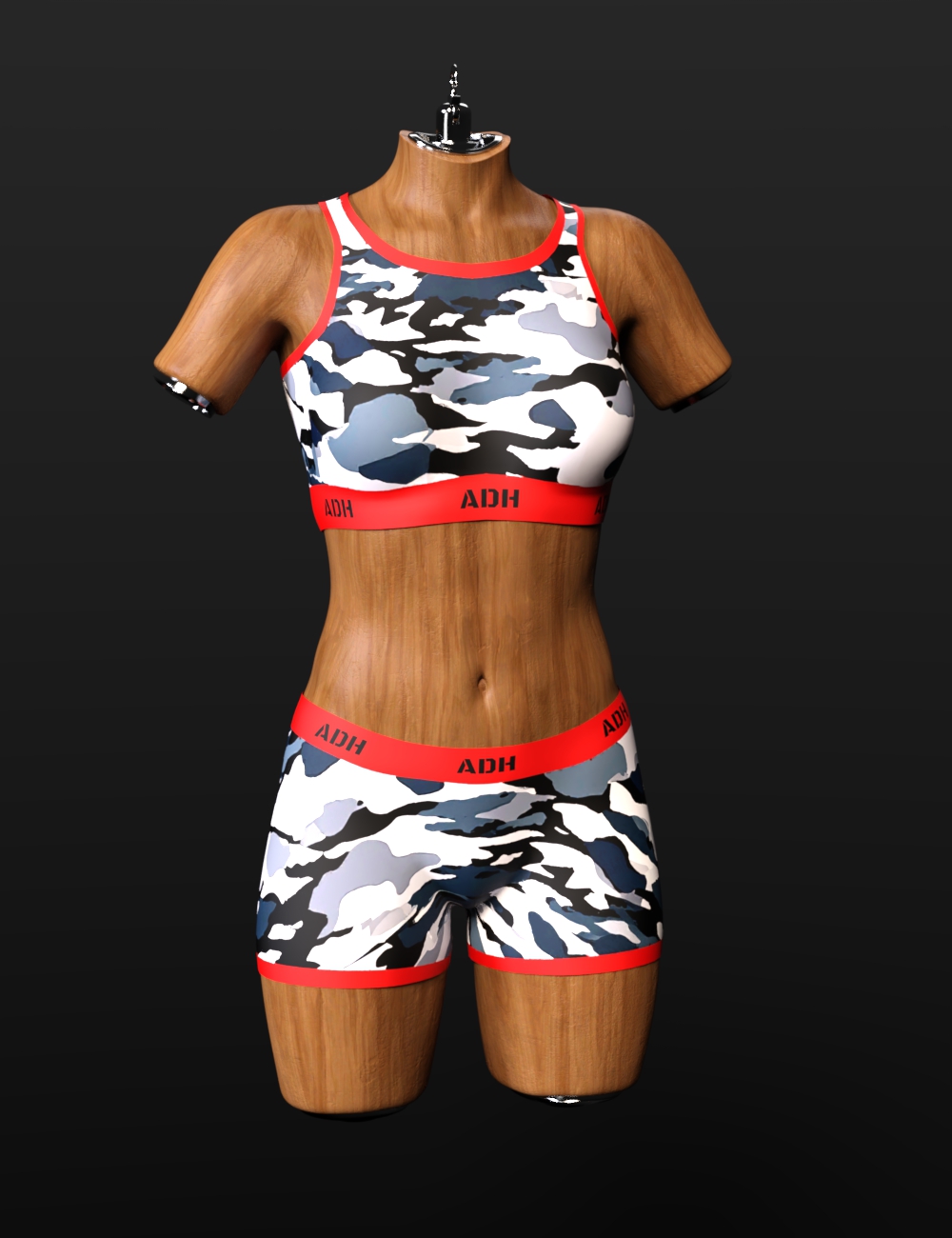 dForce Stylish Sports Bra And Underwear for Genesis 9 by: AcharyaPolina, 3D Models by Daz 3D