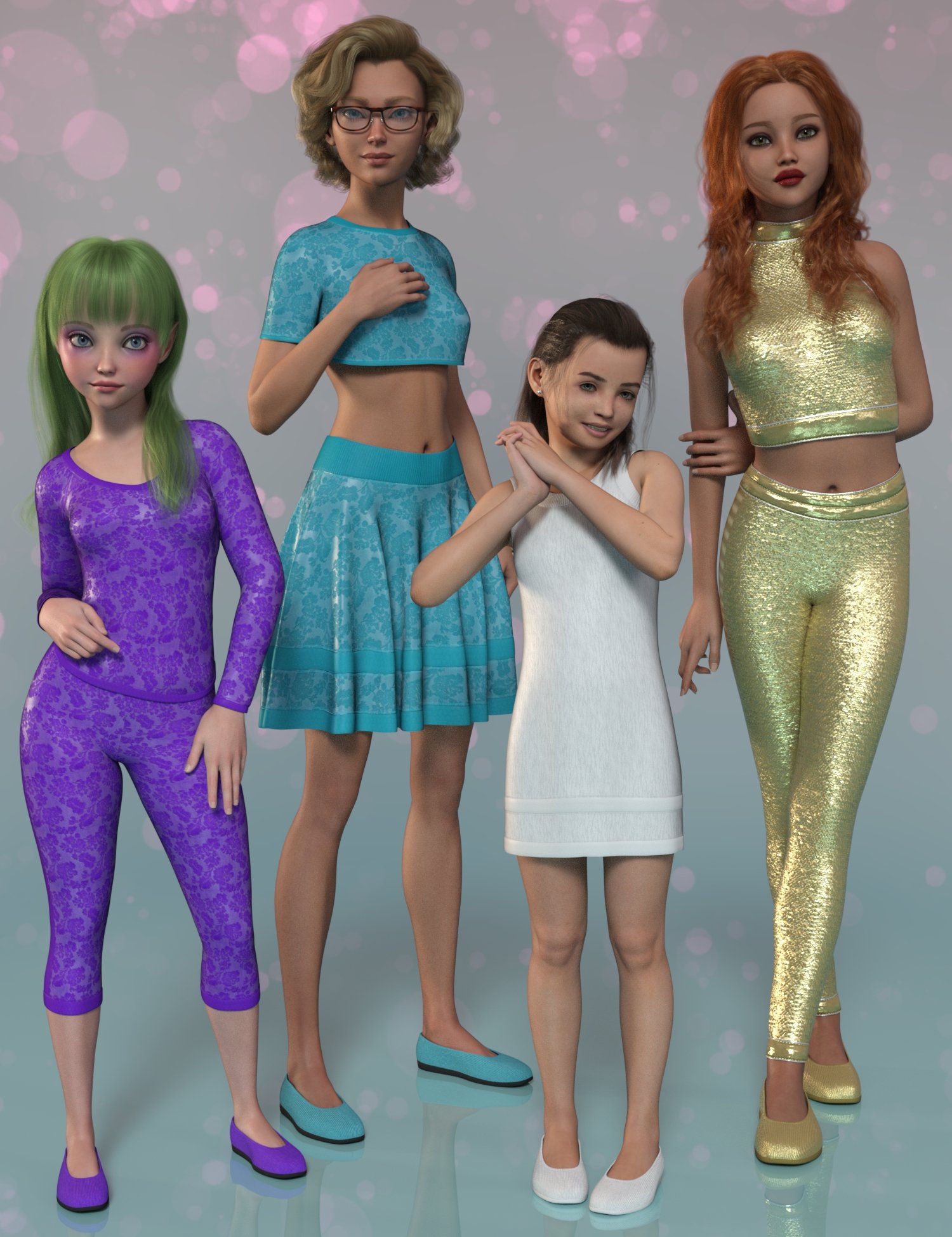 dForce Casual Collection for Genesis 9 and Genesis 8 Females
