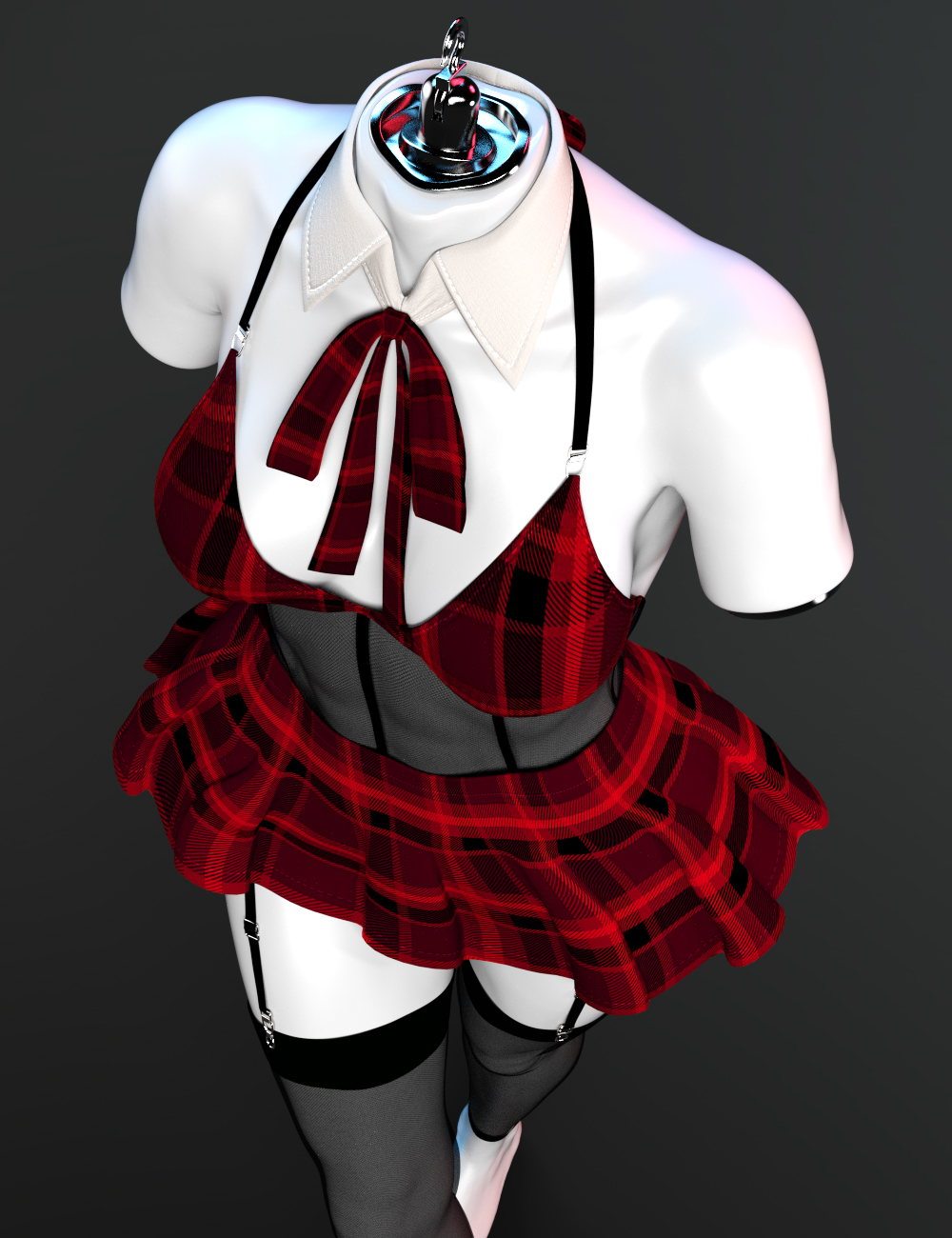 X-Fashion Maiden Uniform Set for Genesis 9 by: xtrart-3d, 3D Models by Daz 3D