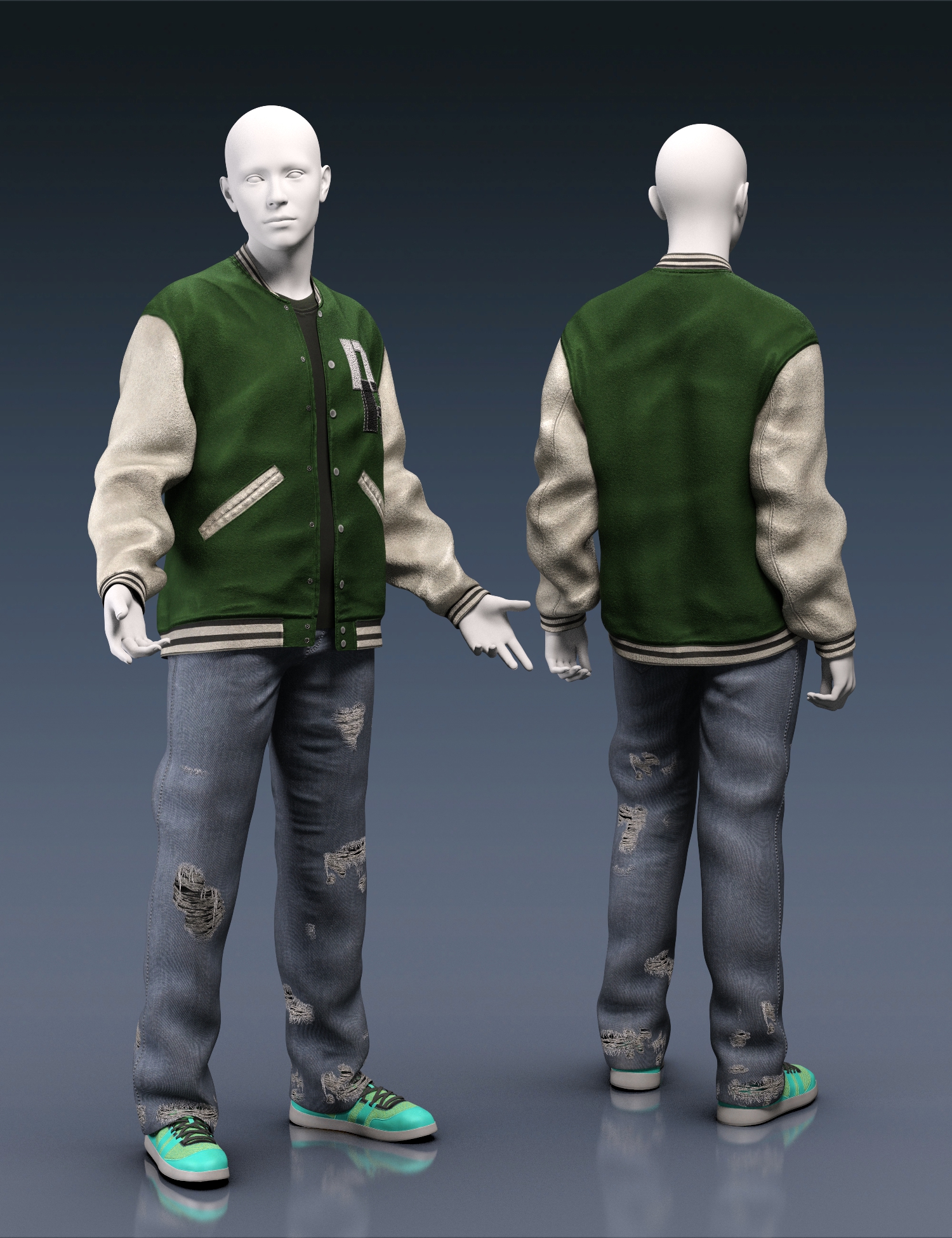 dForce Urban Office Outfit Texture Add On | Daz 3D