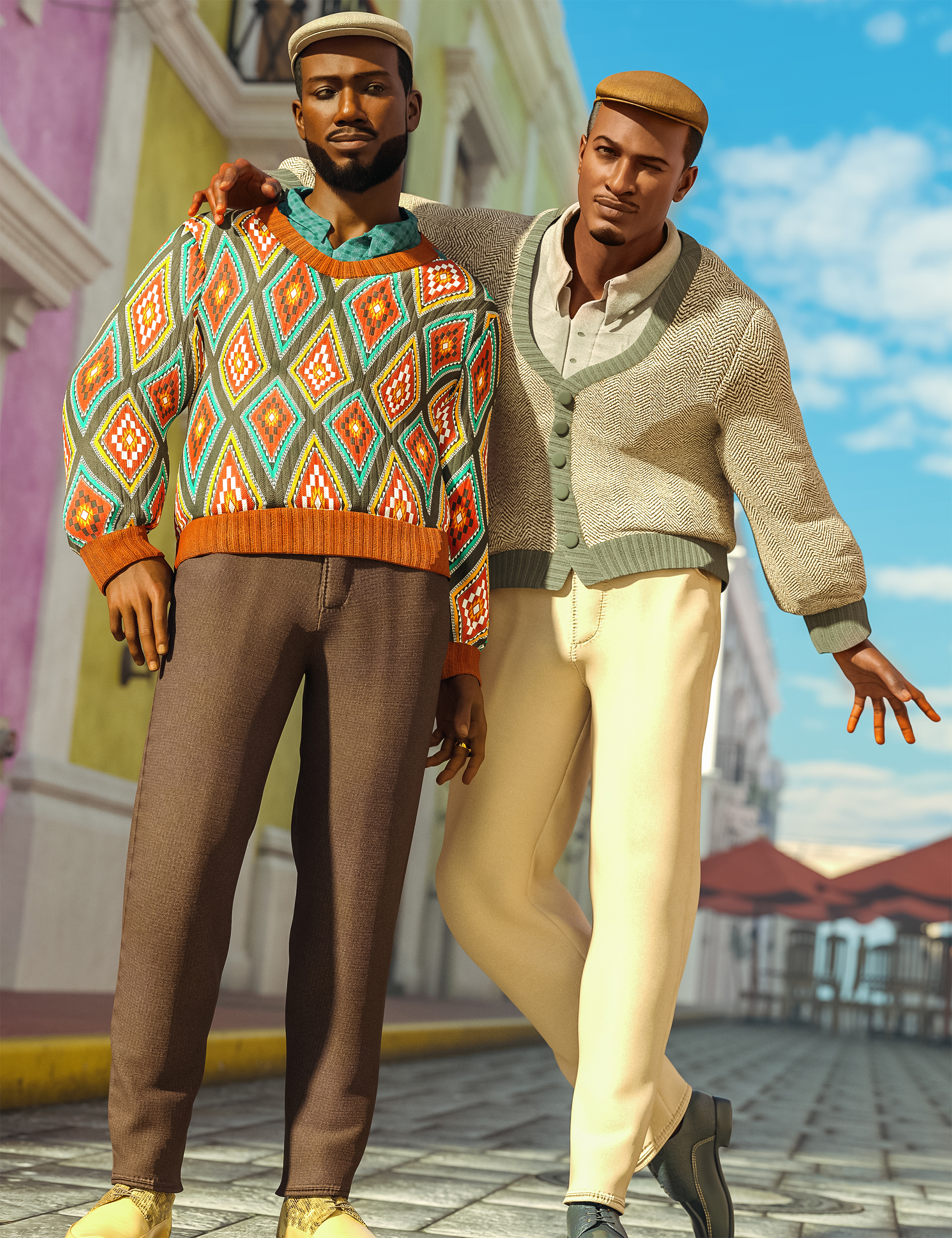 BW Kwame Outfit Textures Add On by: Beautyworks, 3D Models by Daz 3D