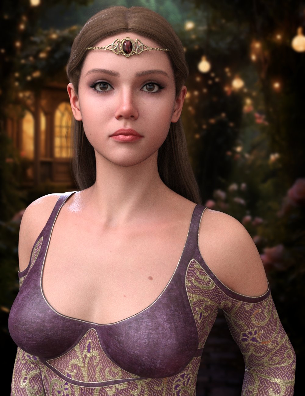 Lady Jane Hair for Genesis 9 and 8.1 Female